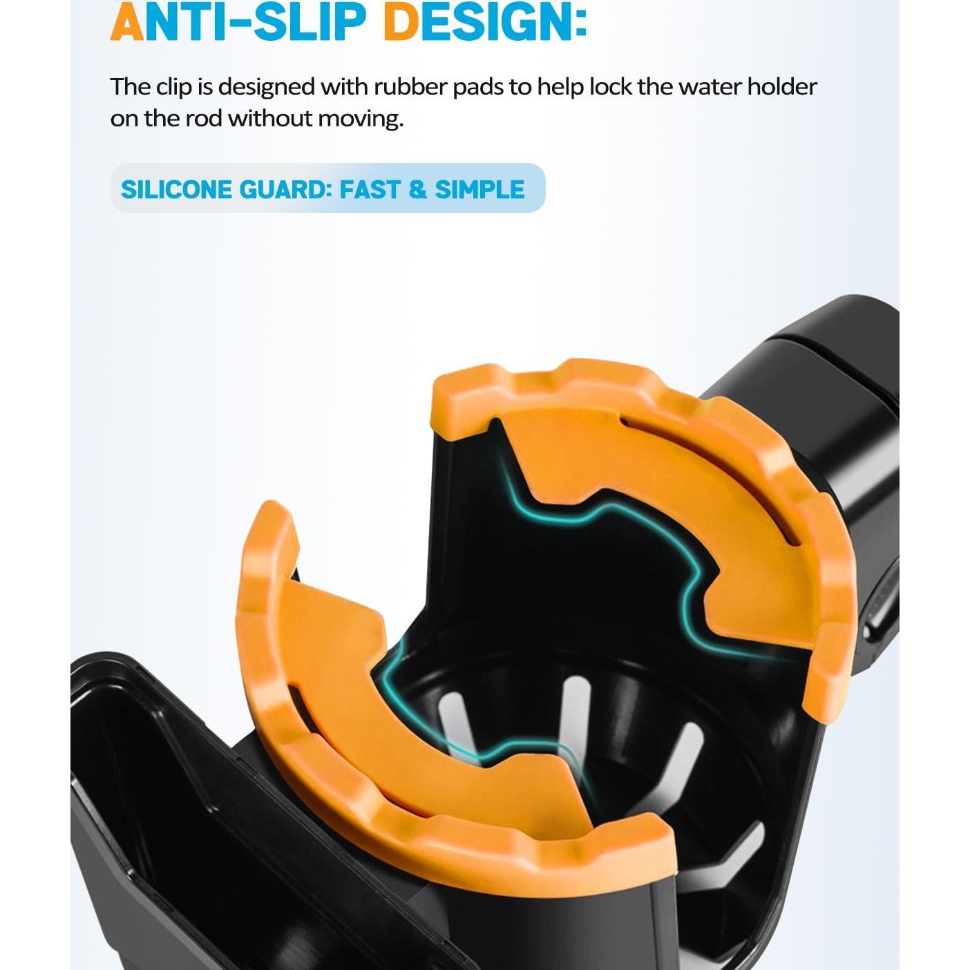 Soporte para Tazas Xislet 2 en 1 con Soporte para Teléfono - Naranja