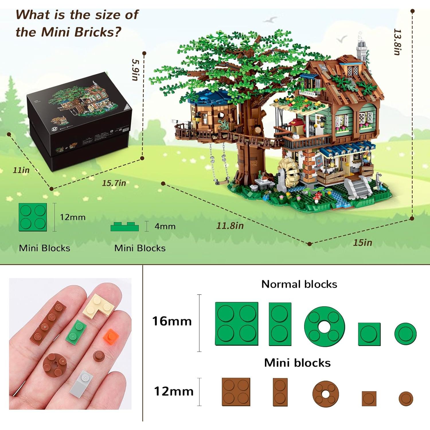 Juego de Bloques Casa del Árbol Shantou 4761 Piezas Adultos