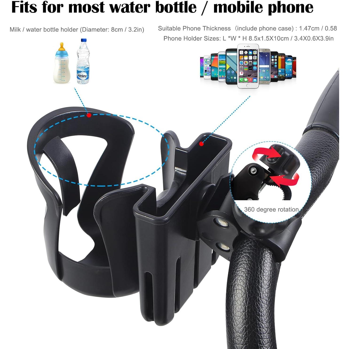 Soporte Universal para Tazas y Teléfono Yziixi - Negro