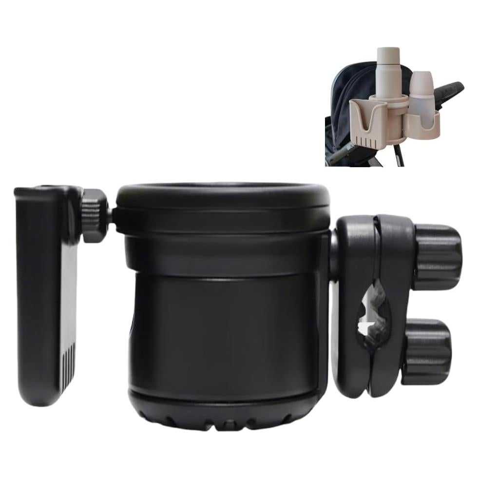 Soporte para Tazas 3-en-1 UIVXXUD Negro para Carritos