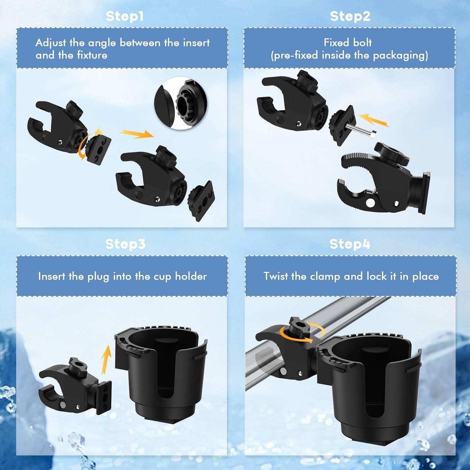 Soporte para Tazas de Barco OFDISUPY Ajustable 20-40mm