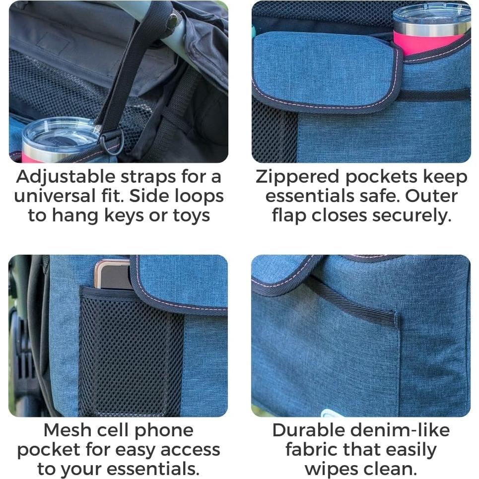 Organizador de Carrito Toddleroo - Caddy Universal Marino