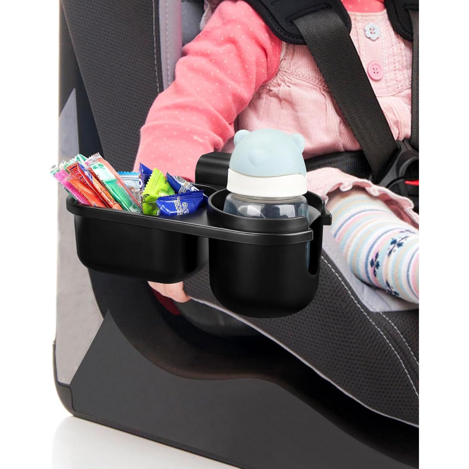 Soporte para Vaso y Bandeja de Snacks Accmor Negro 2 en 1