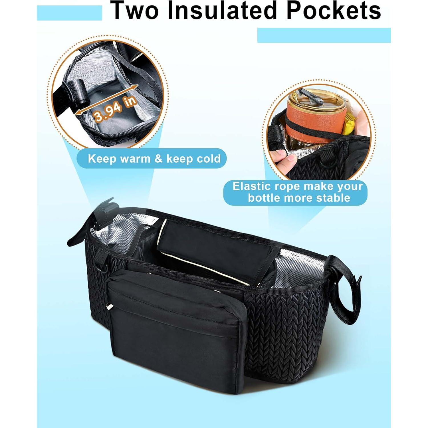 Organizador Universal para Carriola Telawsfun con Soporte para Taza