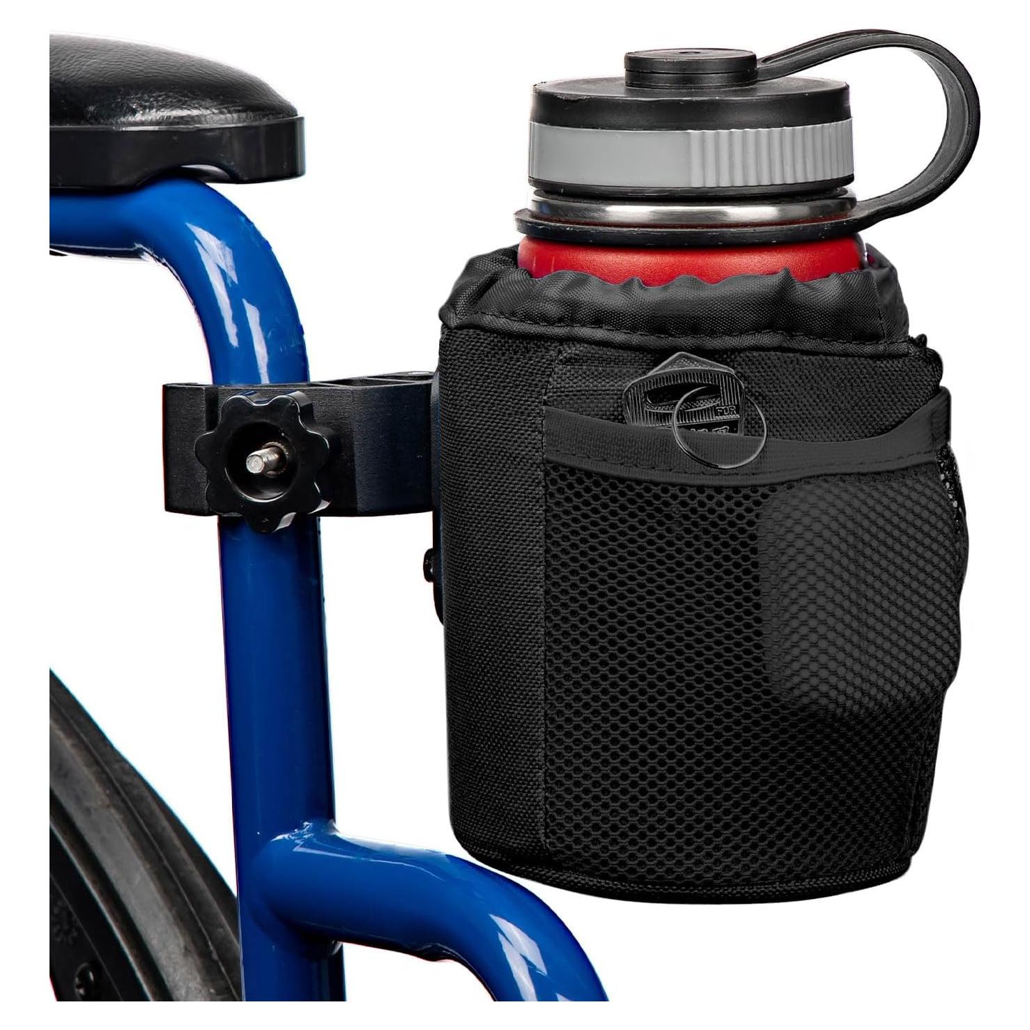 Soporte para Taza KEMIMOTO con Abrazadera para Silla de Ruedas