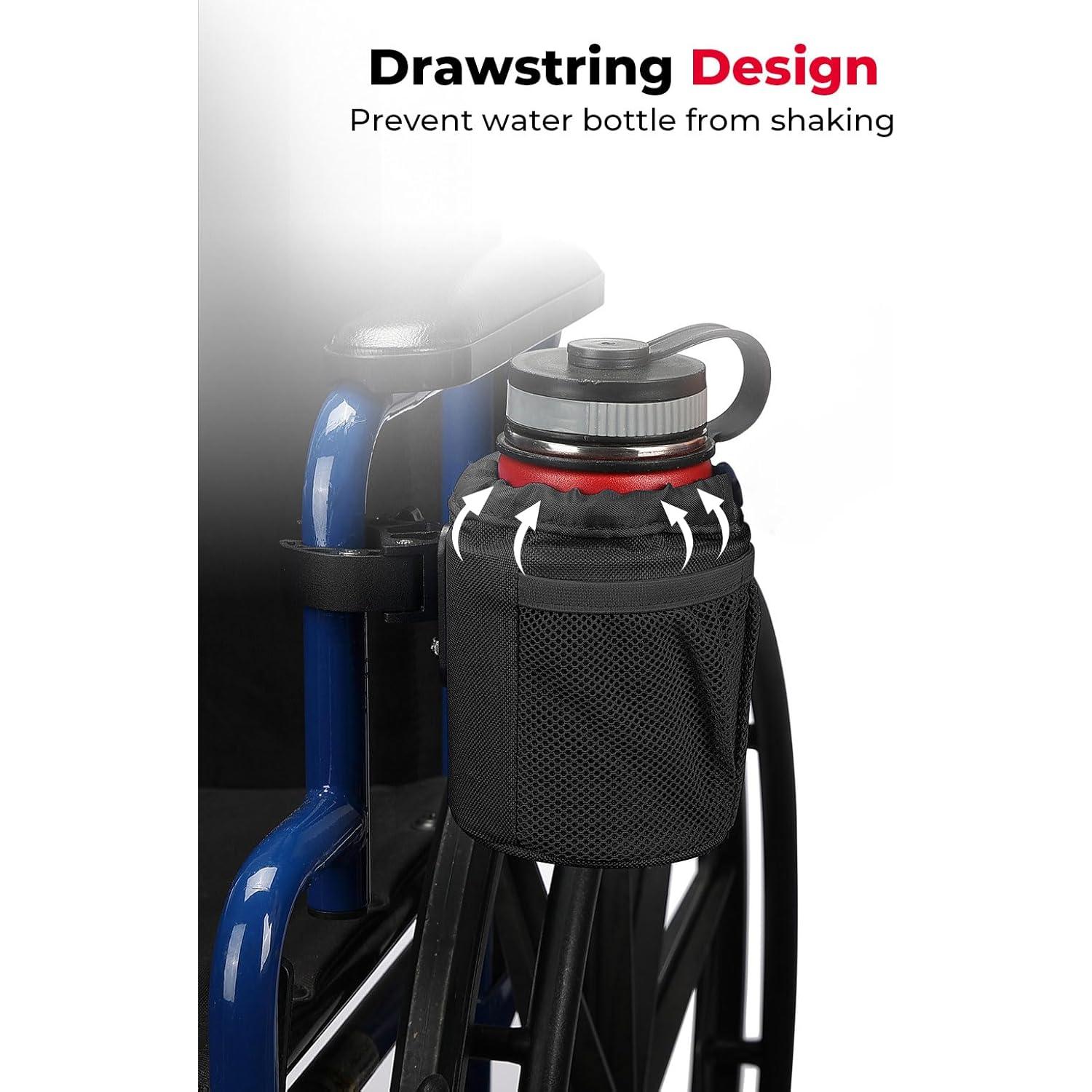 Soporte para Taza KEMIMOTO con Abrazadera para Silla de Ruedas