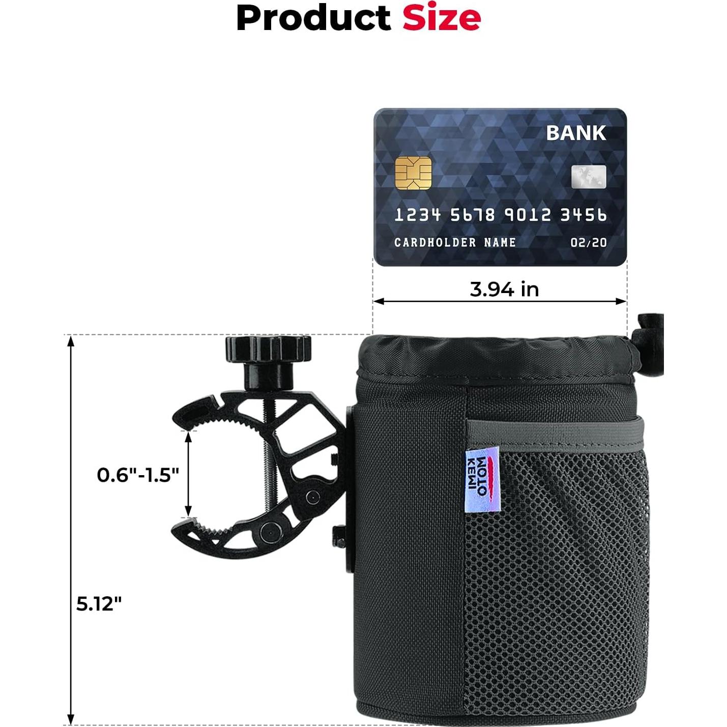 Soporte para Taza KEMIMOTO con Abrazadera para Silla de Ruedas