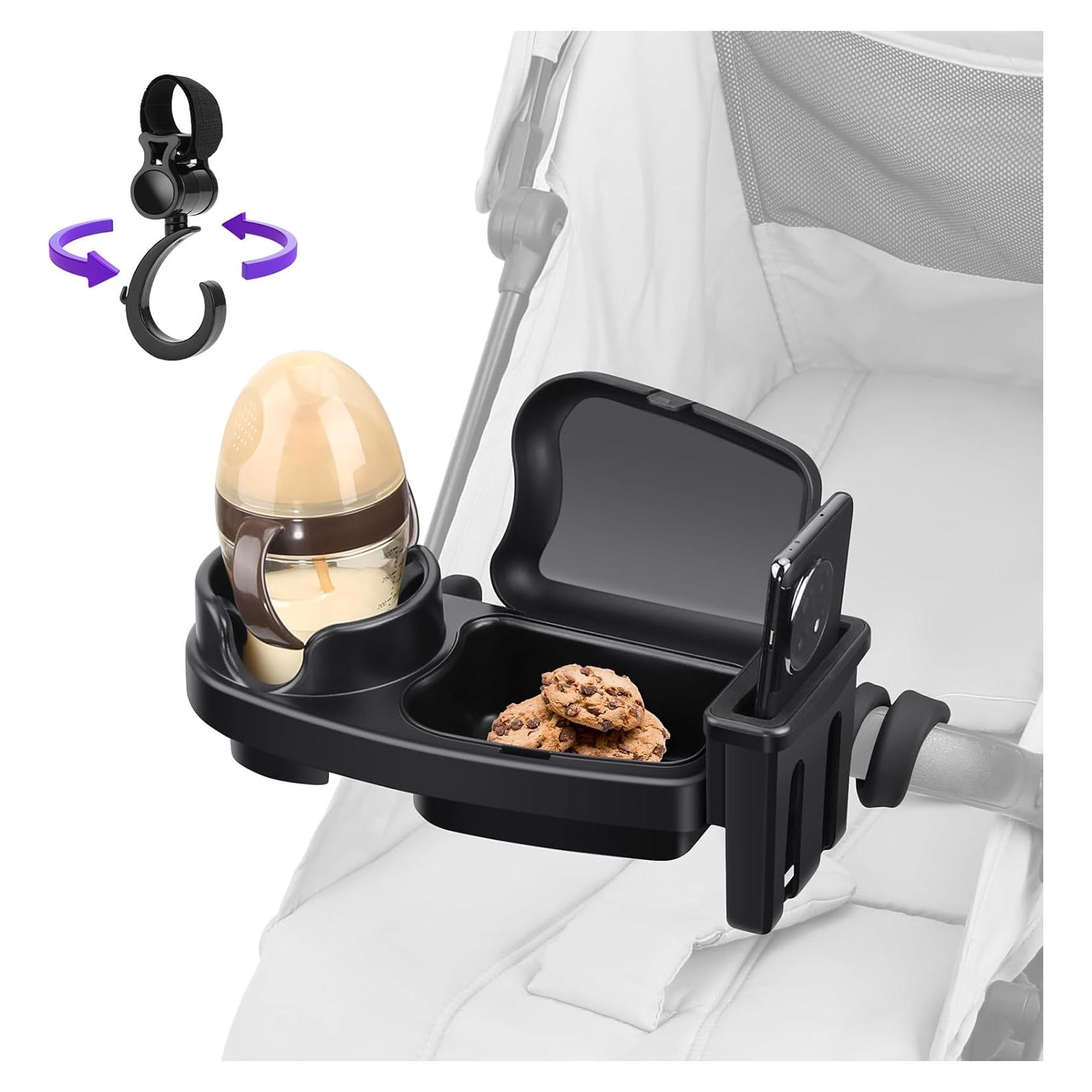 Bandeja para bocadillos de cochecito MYPIN 3 en 1 Universal