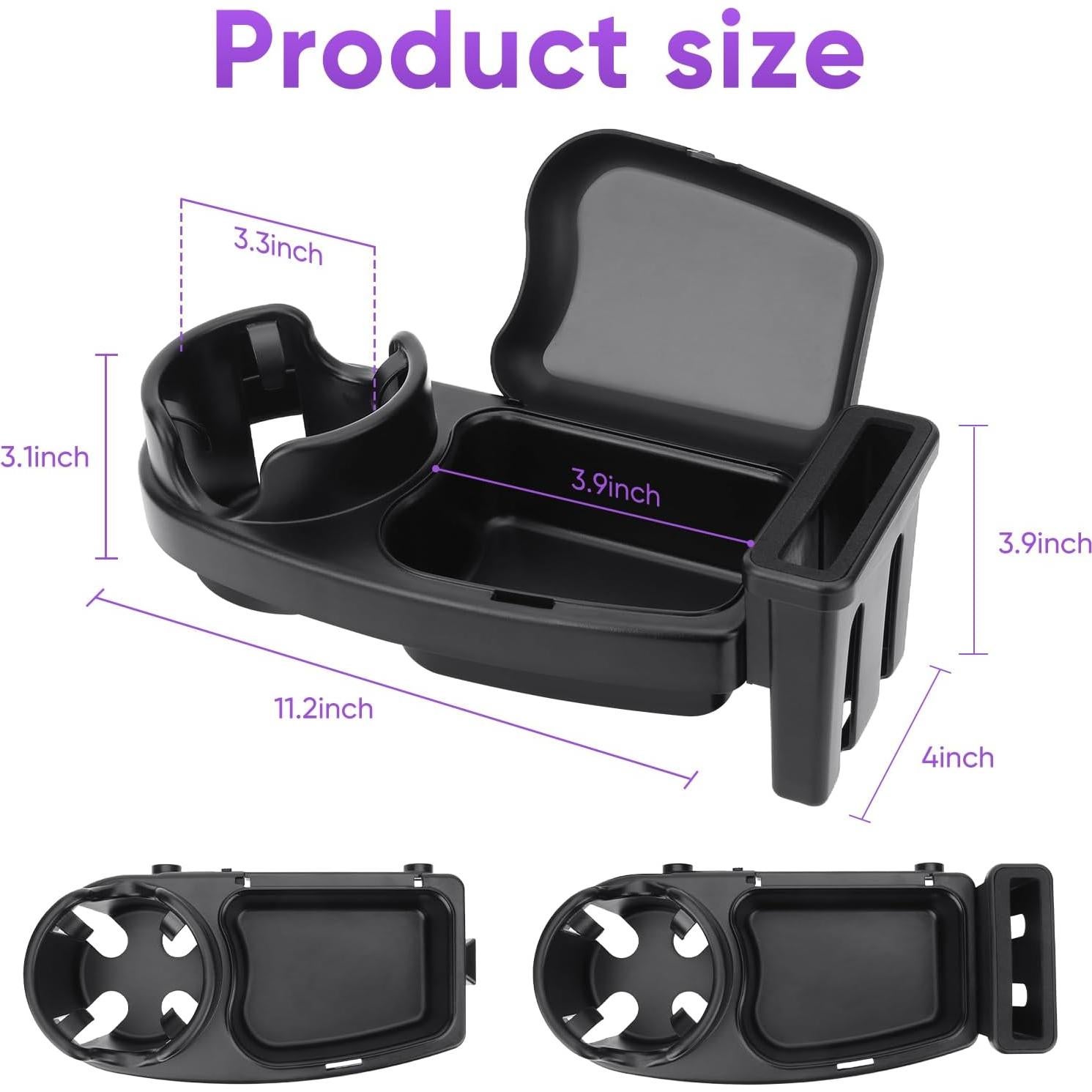 Bandeja para bocadillos de cochecito MYPIN 3 en 1 Universal