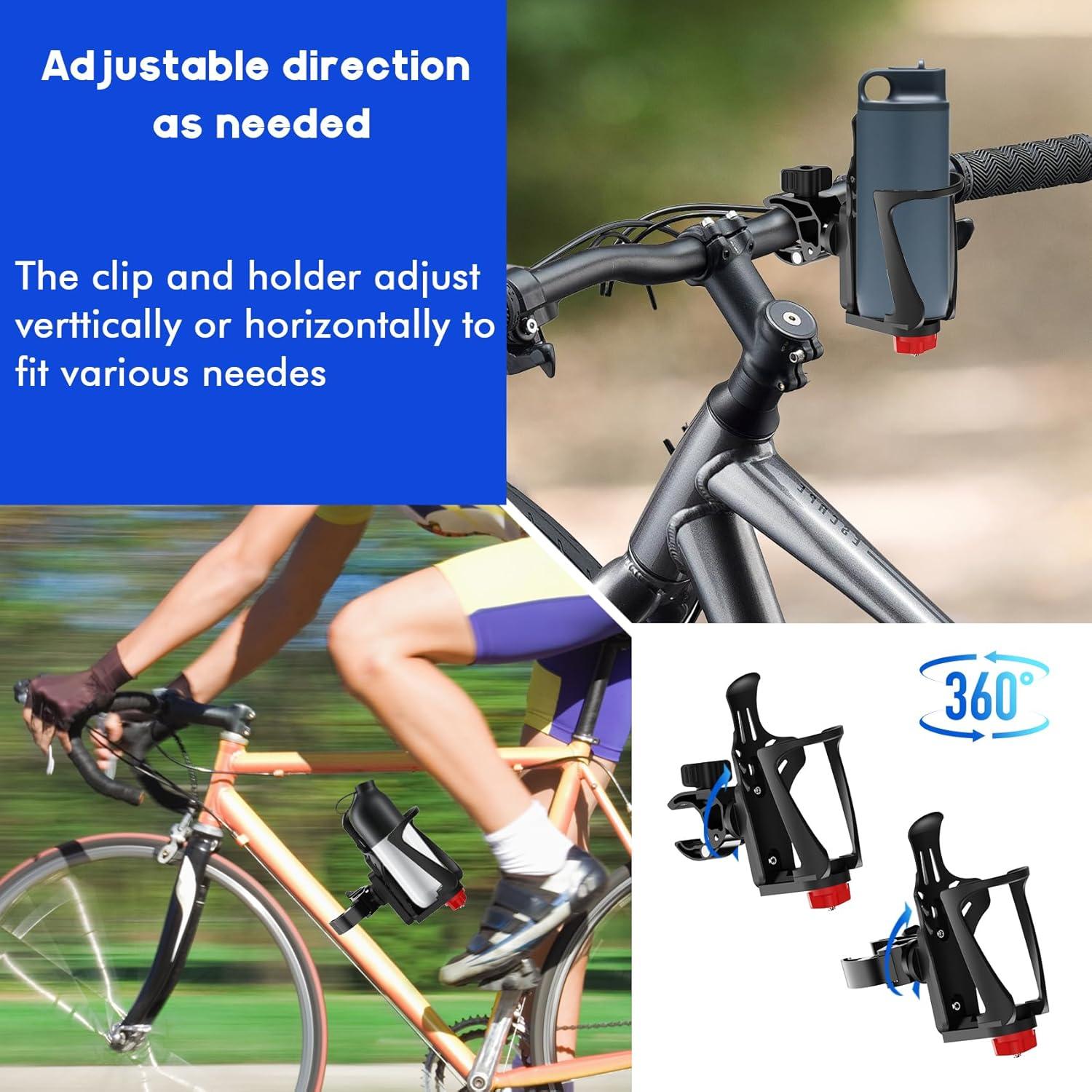 Soporte para Bebidas de Bicicleta EDSRDUX Ajustable Aluminio