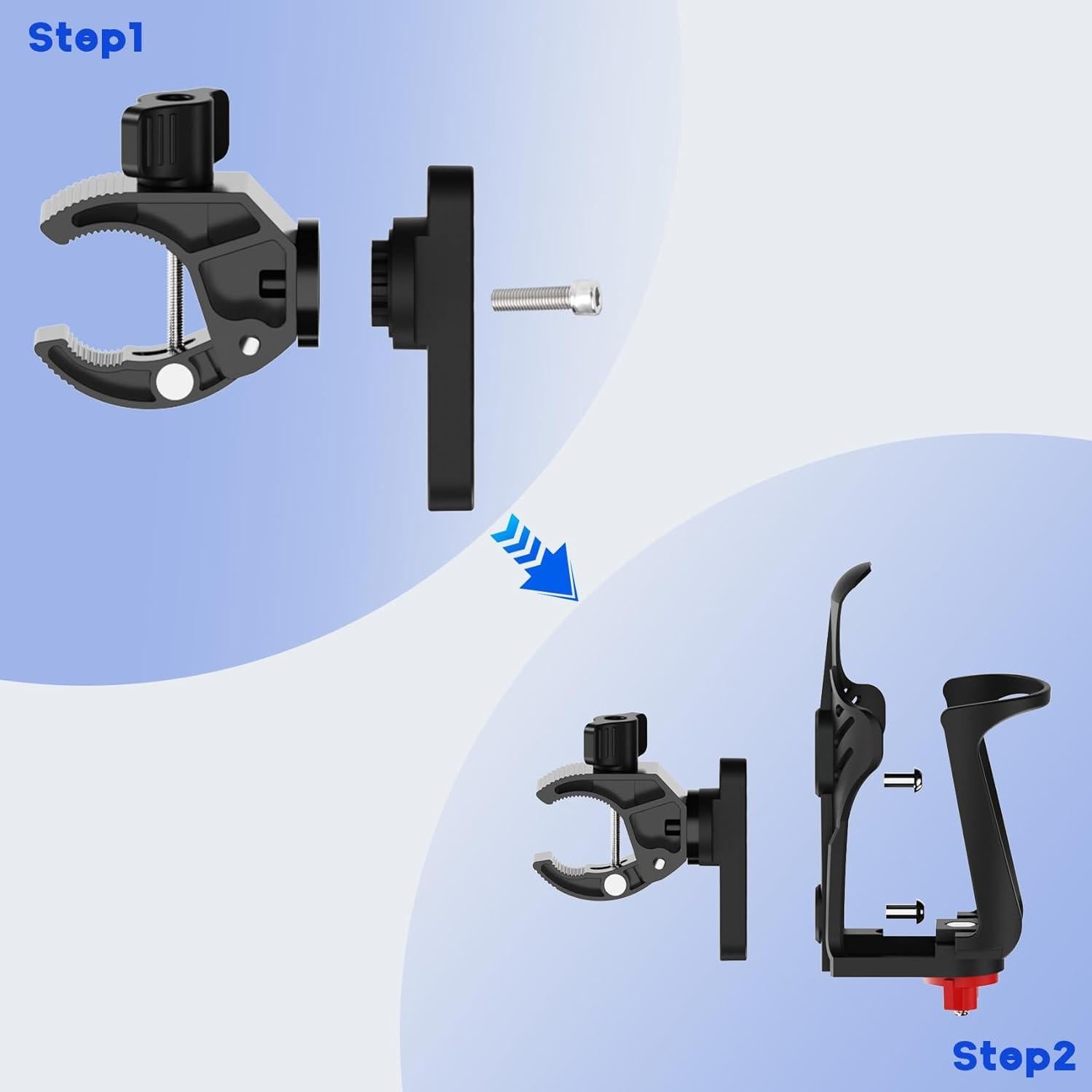 Soporte para Bebidas de Bicicleta EDSRDUX Ajustable Aluminio