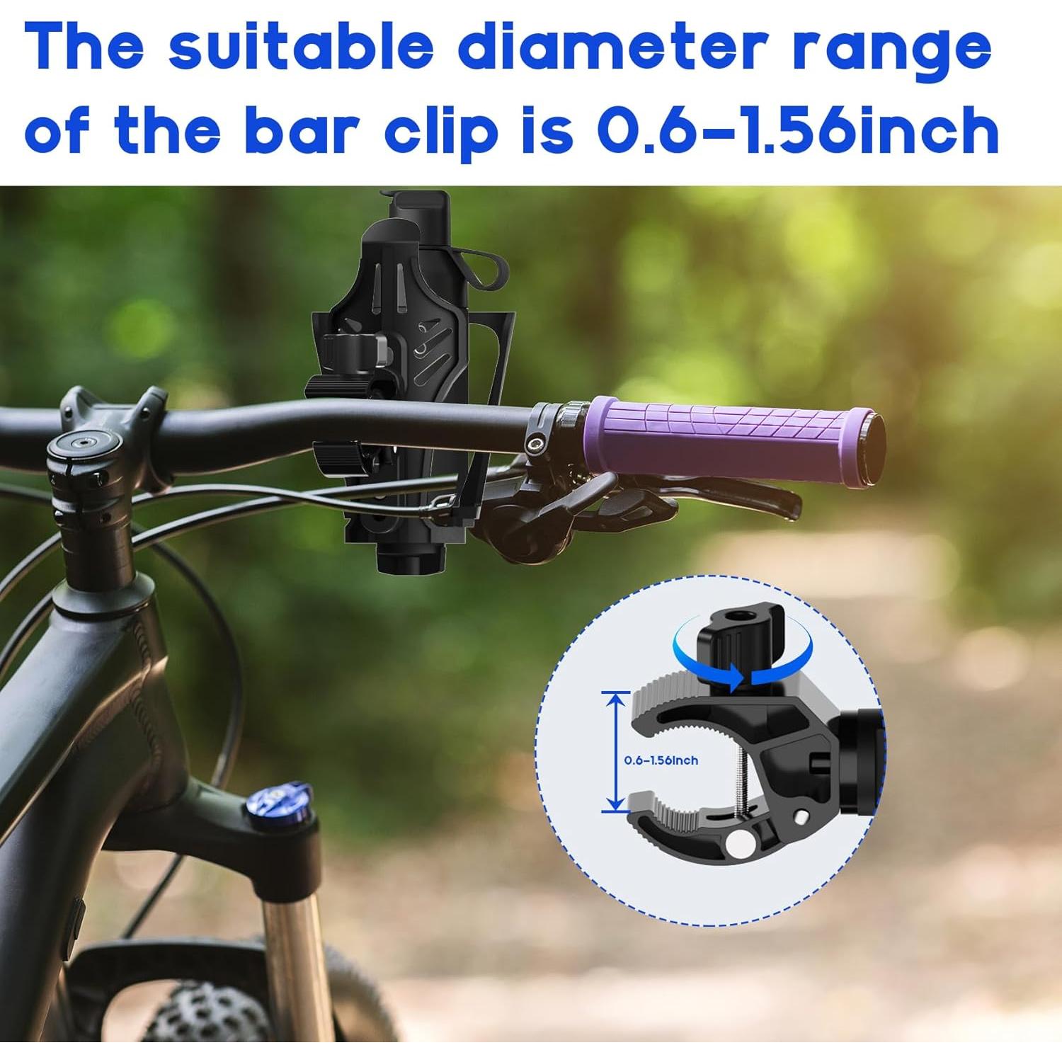 Soporte para Bebidas de Bicicleta EDSRDUX Ajustable Aluminio