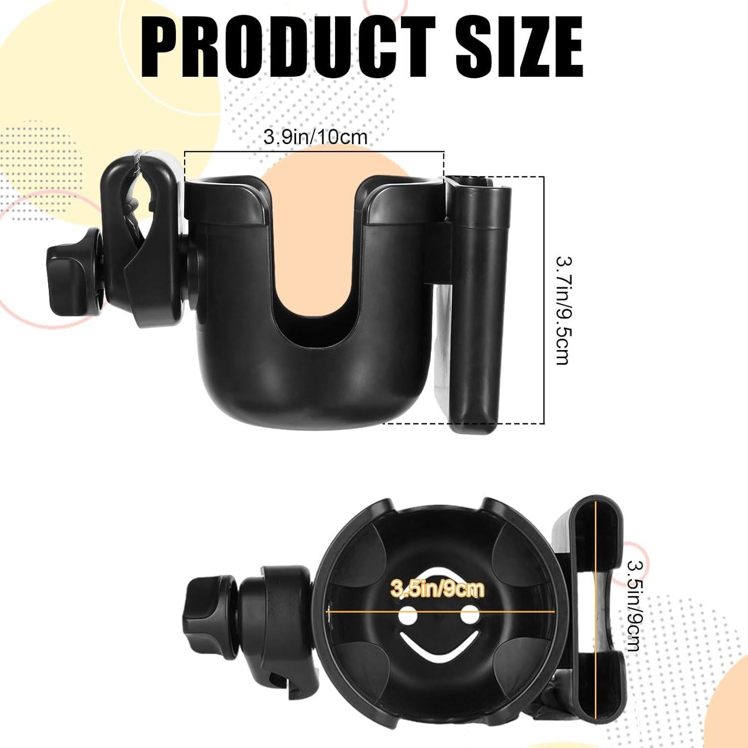 Soporte para Taza y Teléfono Suohheh 2-en-1 para Cochecito