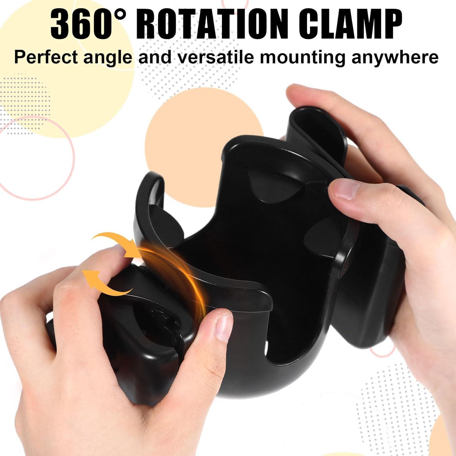 Soporte para Taza y Teléfono Suohheh 2-en-1 para Cochecito