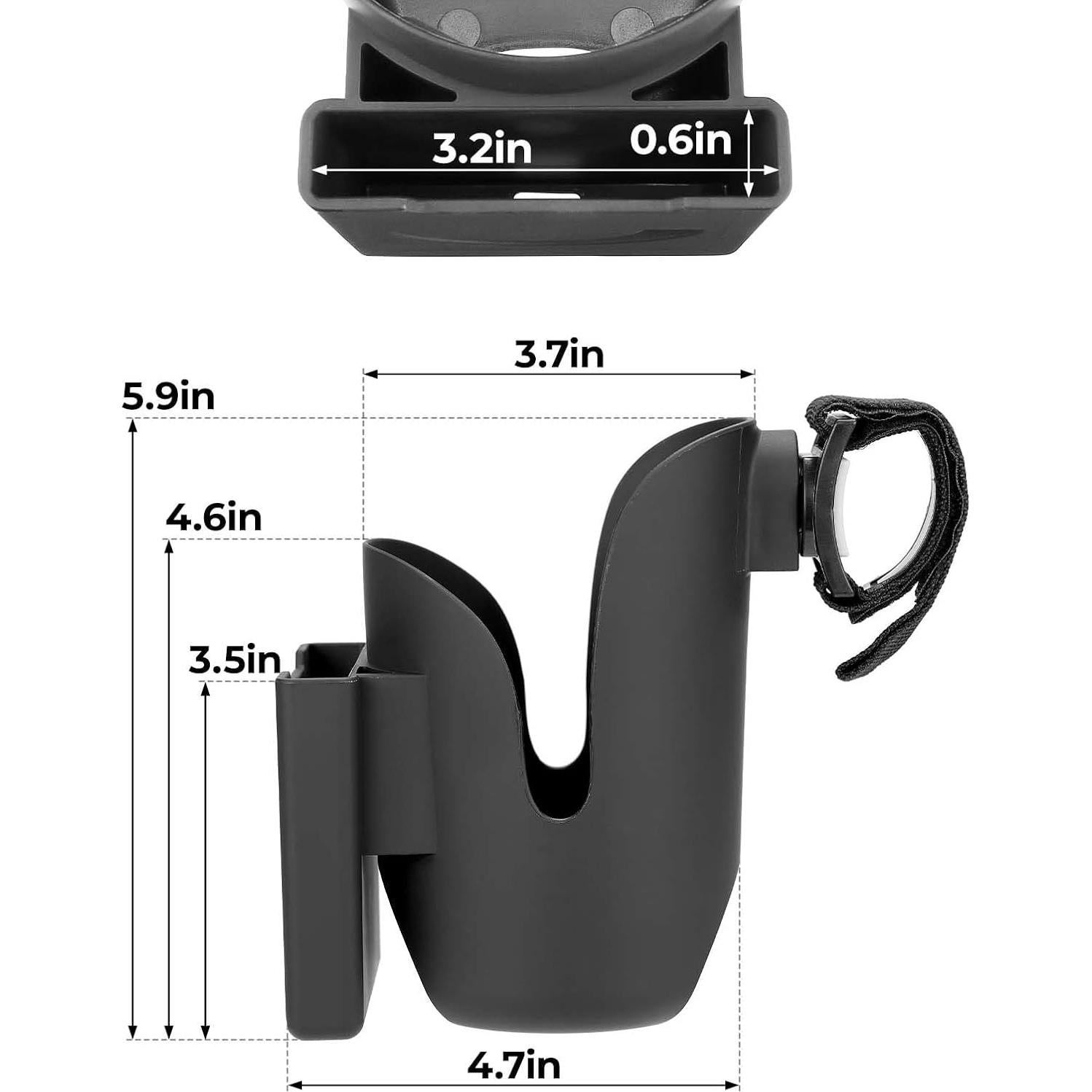 Soporte para Taza y Teléfono JOYTUTUS 2 en 1 para Silla de Ruedas