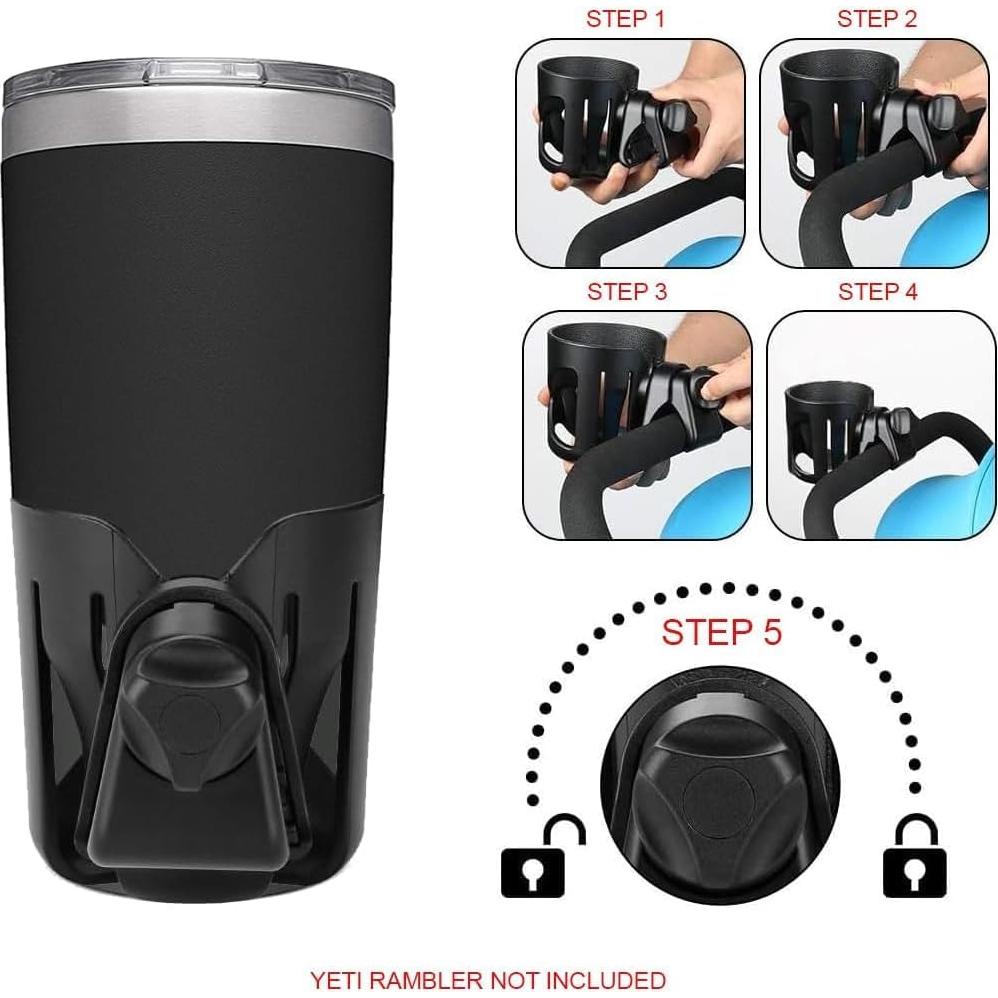 Soporte para vaso Digital Nc Dura 360° negro para Yeti Rambler