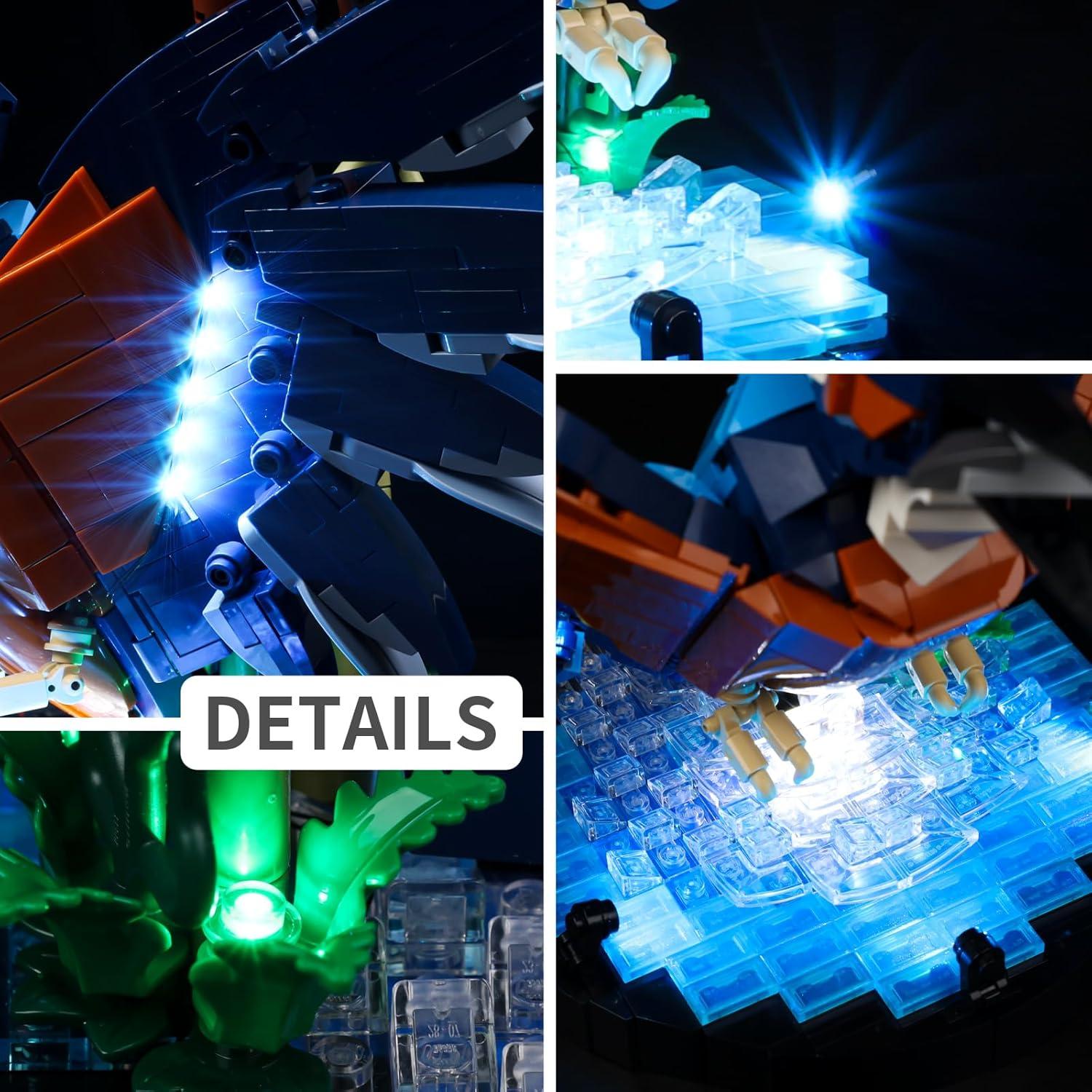 Kyglaring Kit de Luz LED para Lego Pájaro Martinete 10331