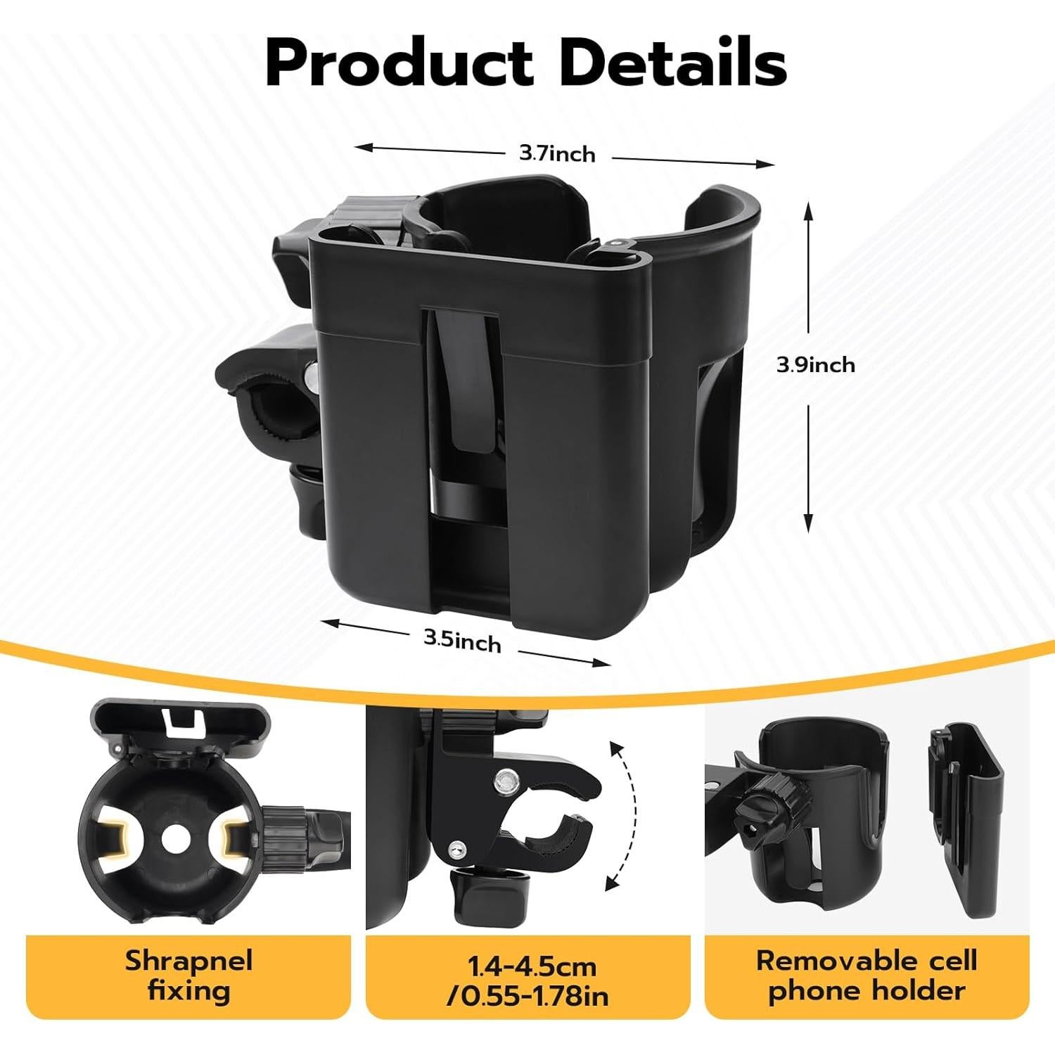 Soporte para Taza y Teléfono Autofit 2 en 1 para Carrito