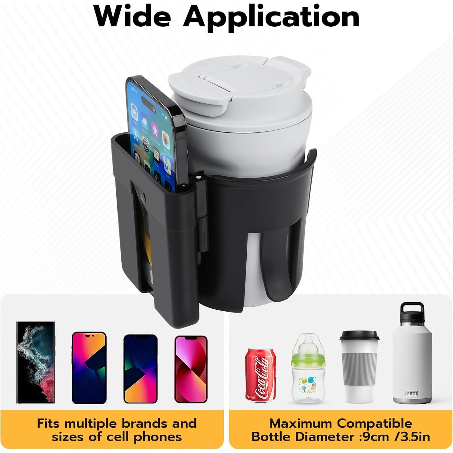 Soporte para Taza y Teléfono Autofit 2 en 1 para Carrito