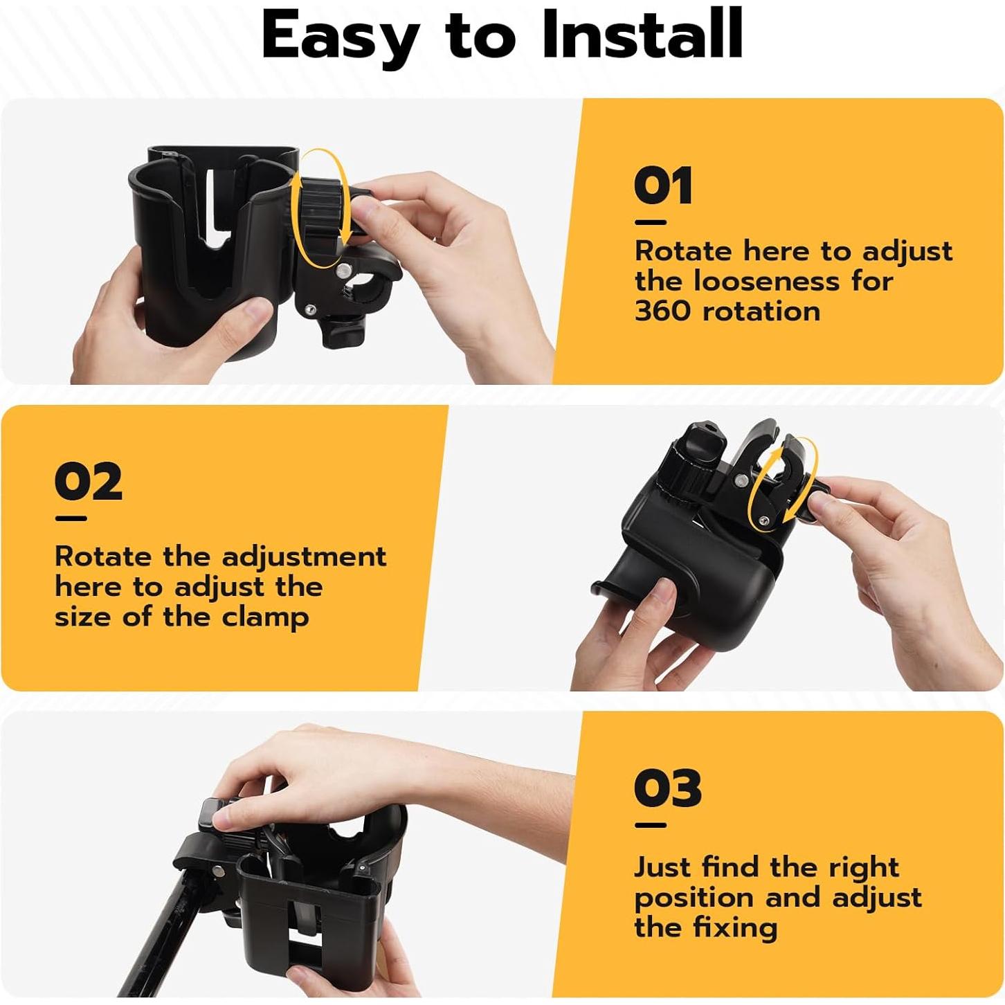 Soporte para Taza y Teléfono Autofit 2 en 1 para Carrito