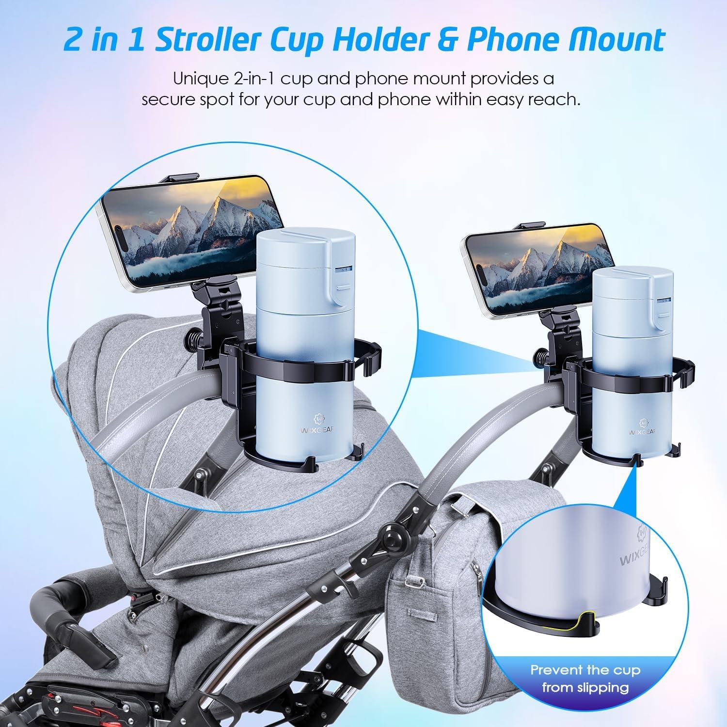 Soporte para Taza y Teléfono WixGear para Cochecito 615