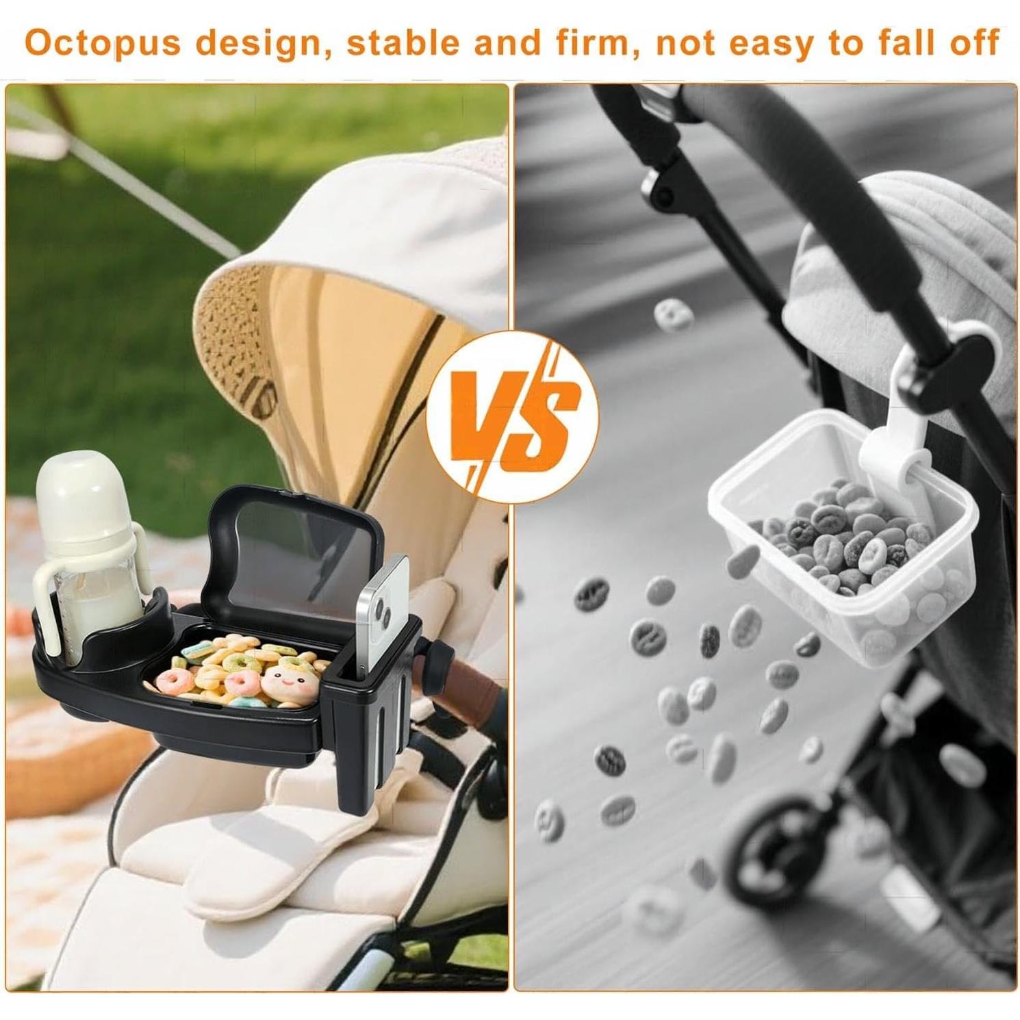 Bandeja para bocadillos Diancy 3 en 1 para cochecito