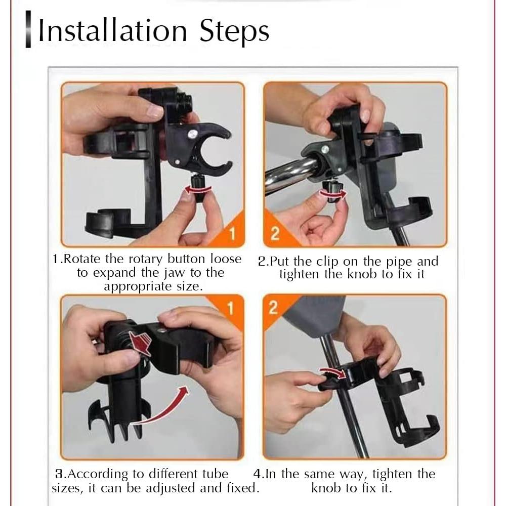 Soporte de Botella de Agua GLDYTIMES Rotación 360° para Bicicleta