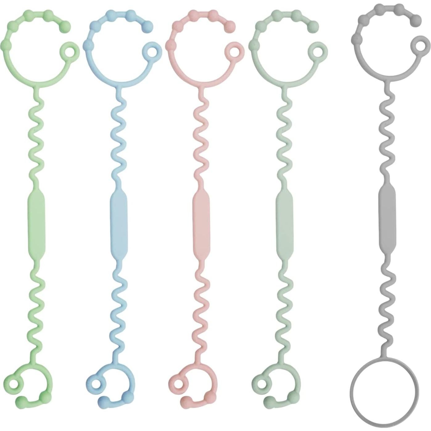 Correas de Silicona para Juguetes Bebé - Paquete de 5 Unidades