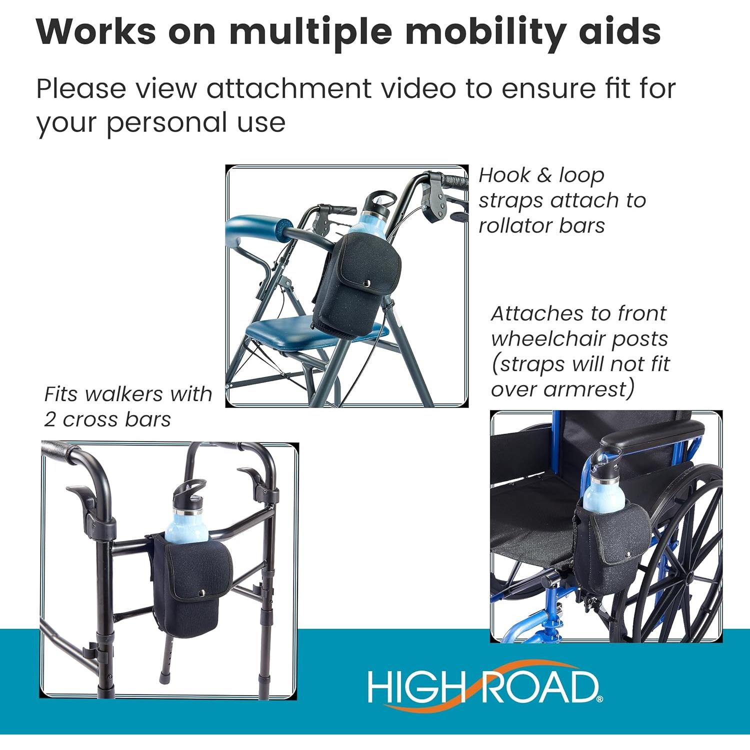 Soporte de Botella Neopreno High Road AquaPockets - Negro