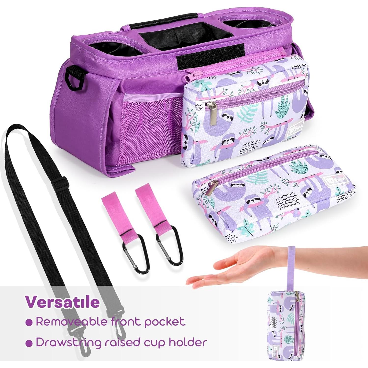 Organizador de Carriola ERRUI con Portavasos y Bolsa Desmontable