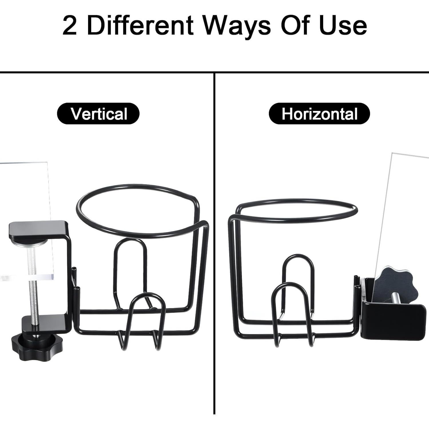 Soporte de Taza Antideslizante Mekueeex - Paquete de 2, Negro