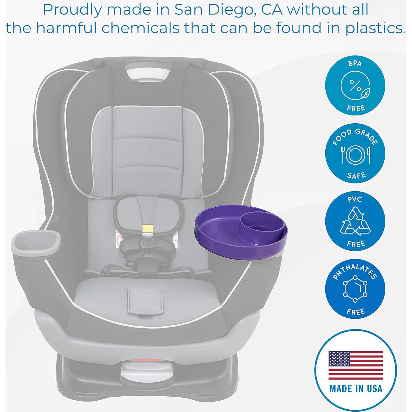 Bandeja de Viaje Morada Mi Bandeja de Viaje - Adaptable y Segura