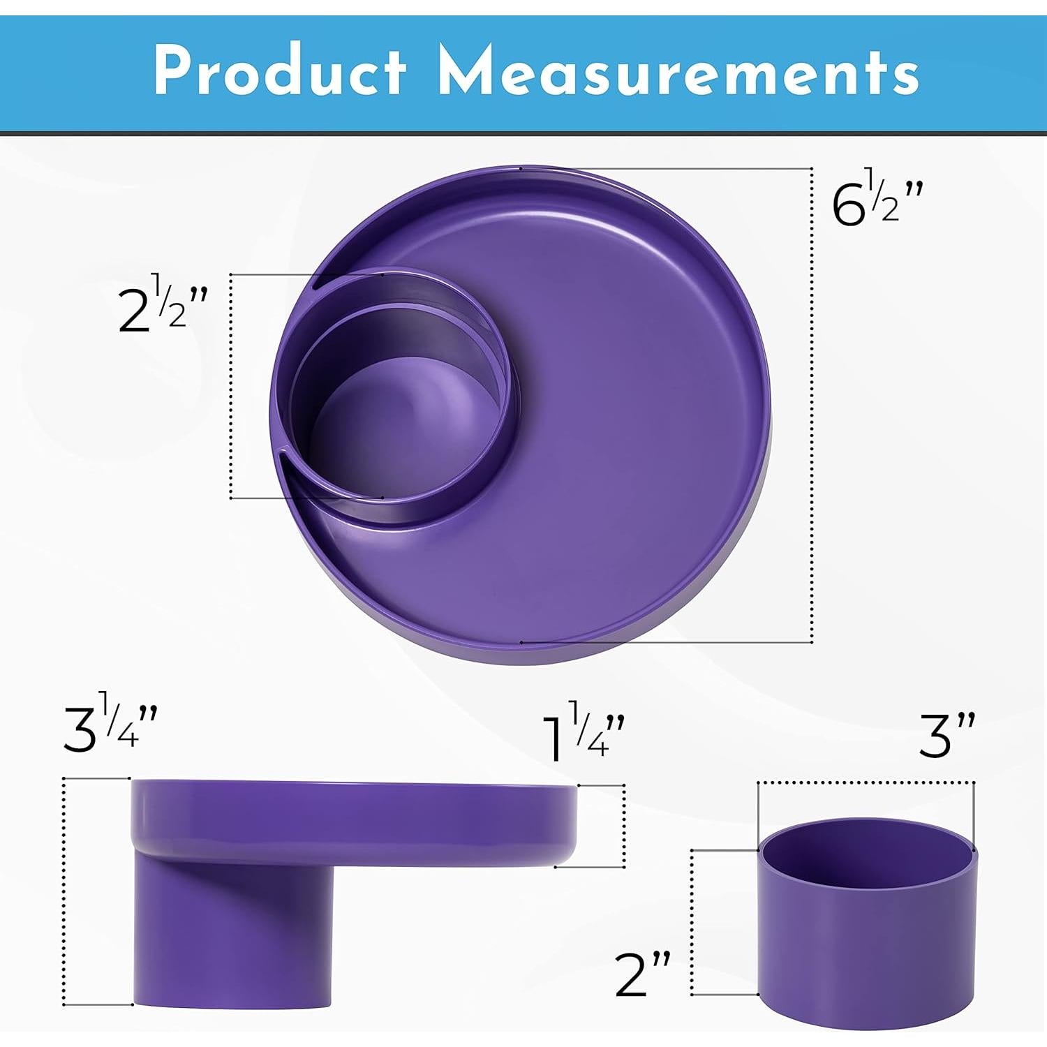 Bandeja de Viaje Morada Mi Bandeja de Viaje - Adaptable y Segura