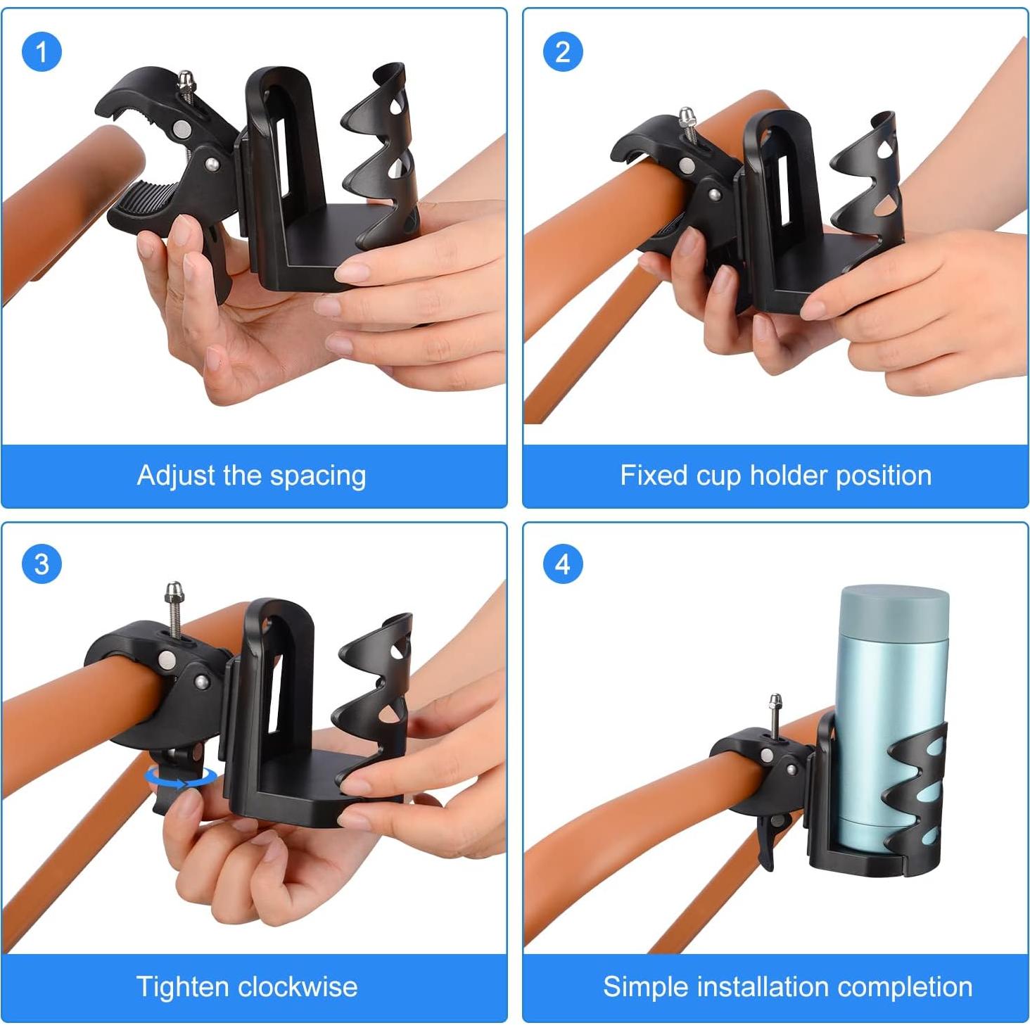 Soporte para Tazas SupreGear Universal 360° para Carritos