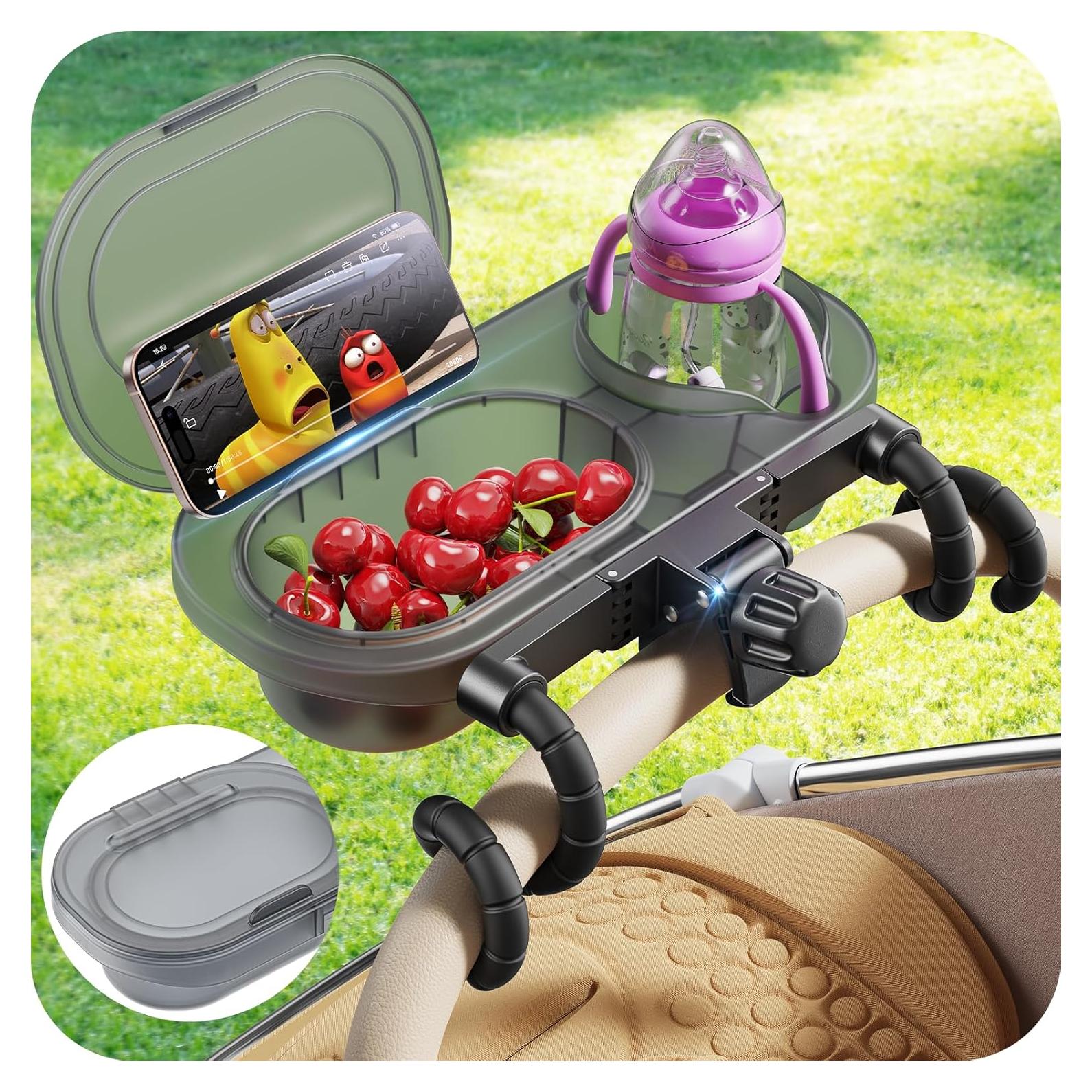 Bandeja para Bocadillos Universal 3 en 1 para Cochecito