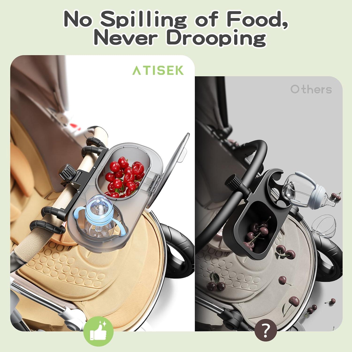 Bandeja para Bocadillos Universal 3 en 1 para Cochecito