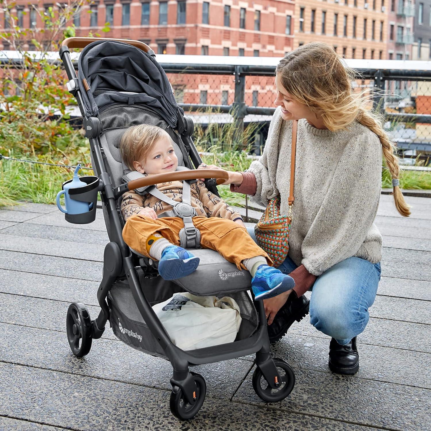 Portavasos para cochecito Ergobaby Metro+ Gris Ajustable