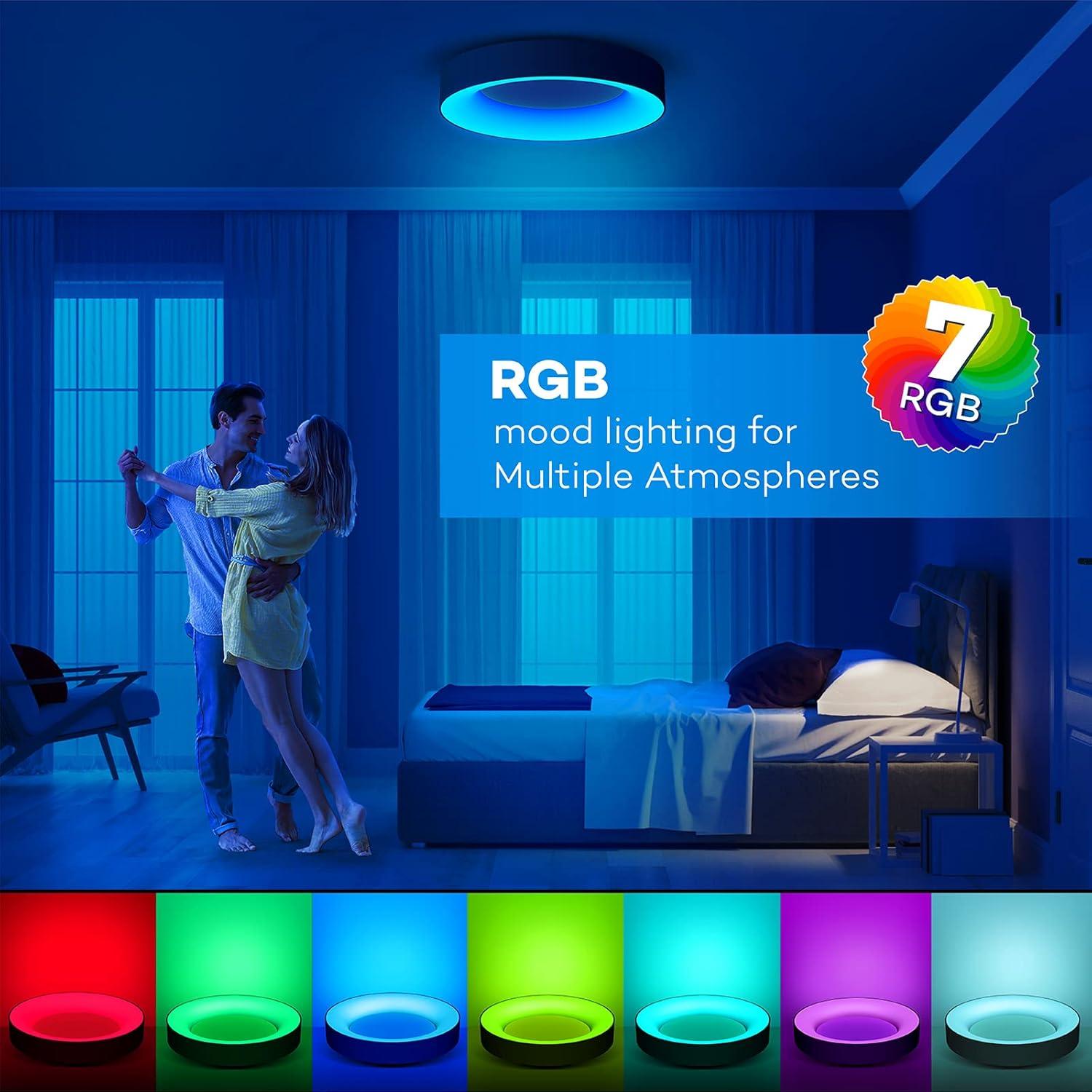 Luz de Techo Empotrada RGB Annaror 28 cm 24W Control Remoto