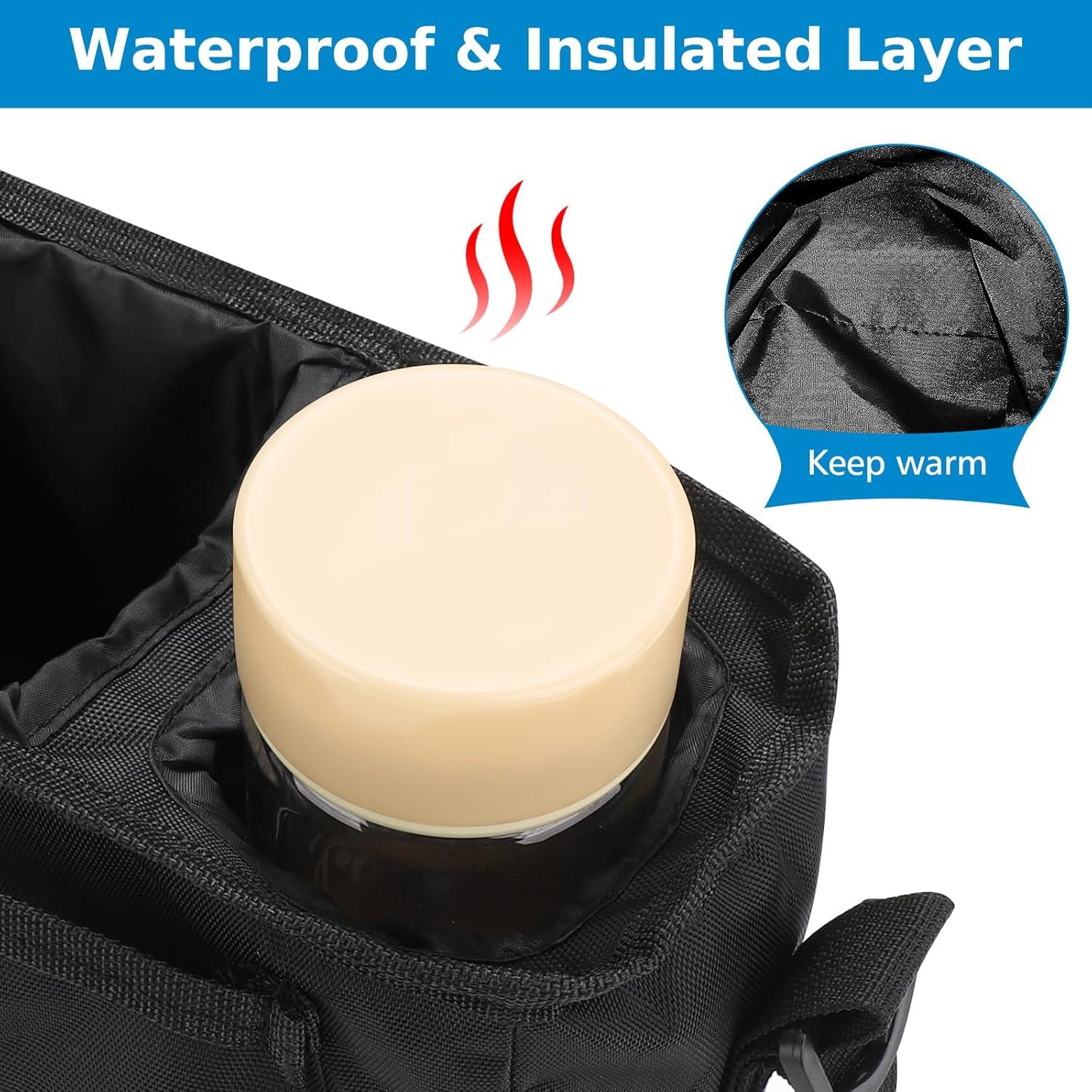 Organizador Universal para Cochecito Accmor con Soporte para Vaso Aislado - Negro