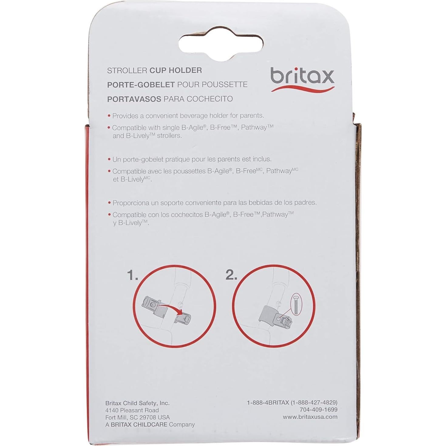 Soporte para Tazas Britax Negro Compatible con Cochecitos