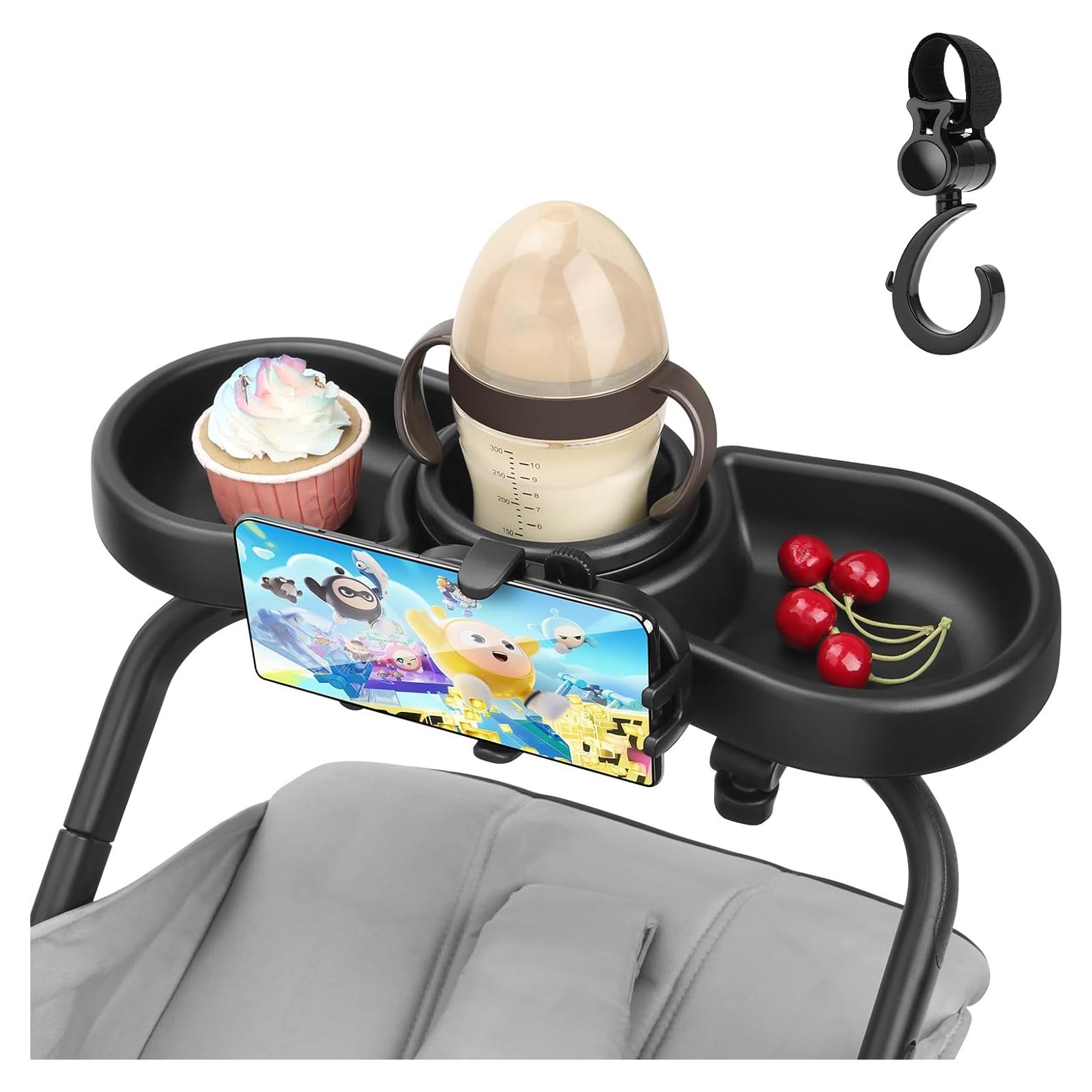 Bandeja para bocadillos MYPIN 4 en 1 para cochecito