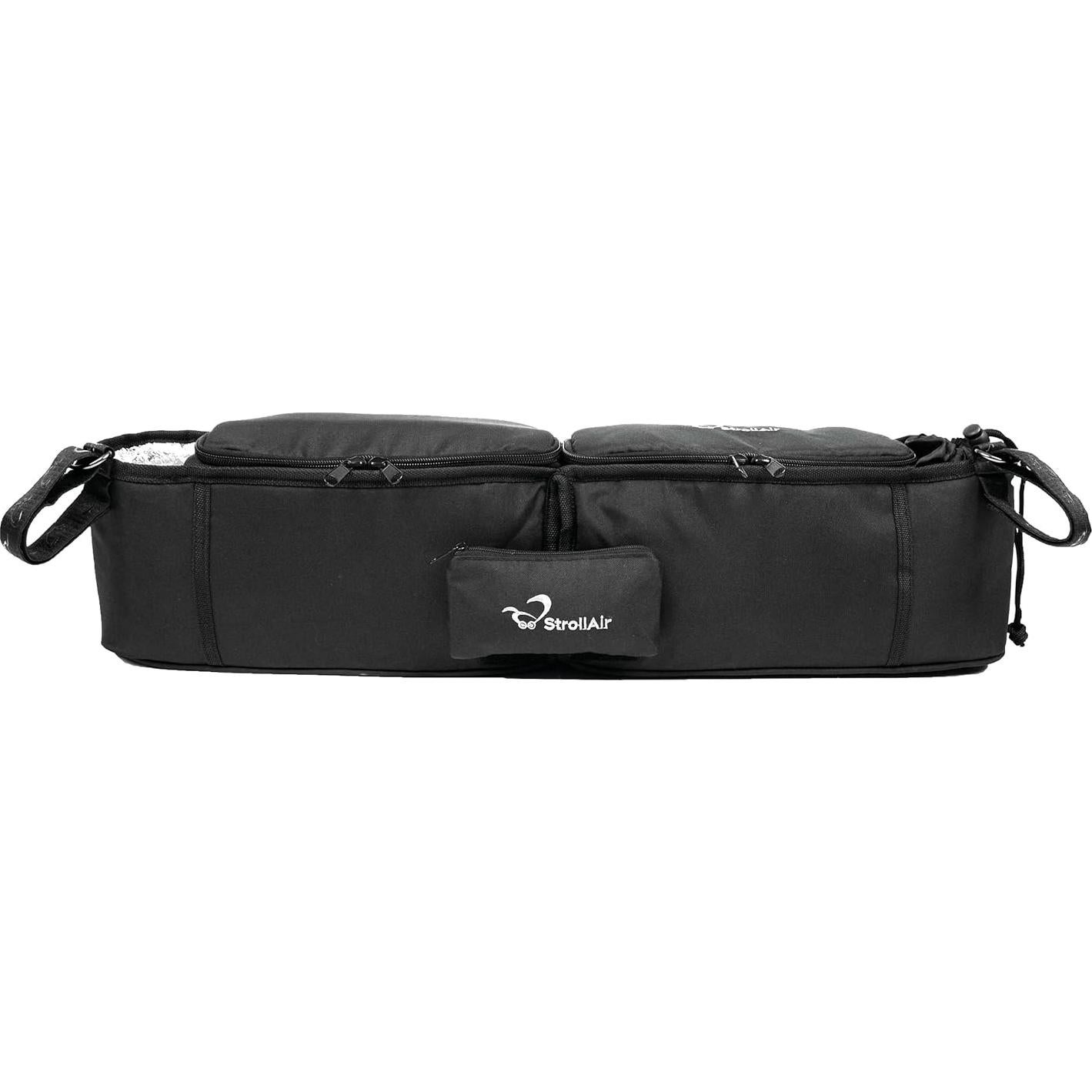 Organizador Doble para Cochecito StrollAir con Soporte para Taza - Negro