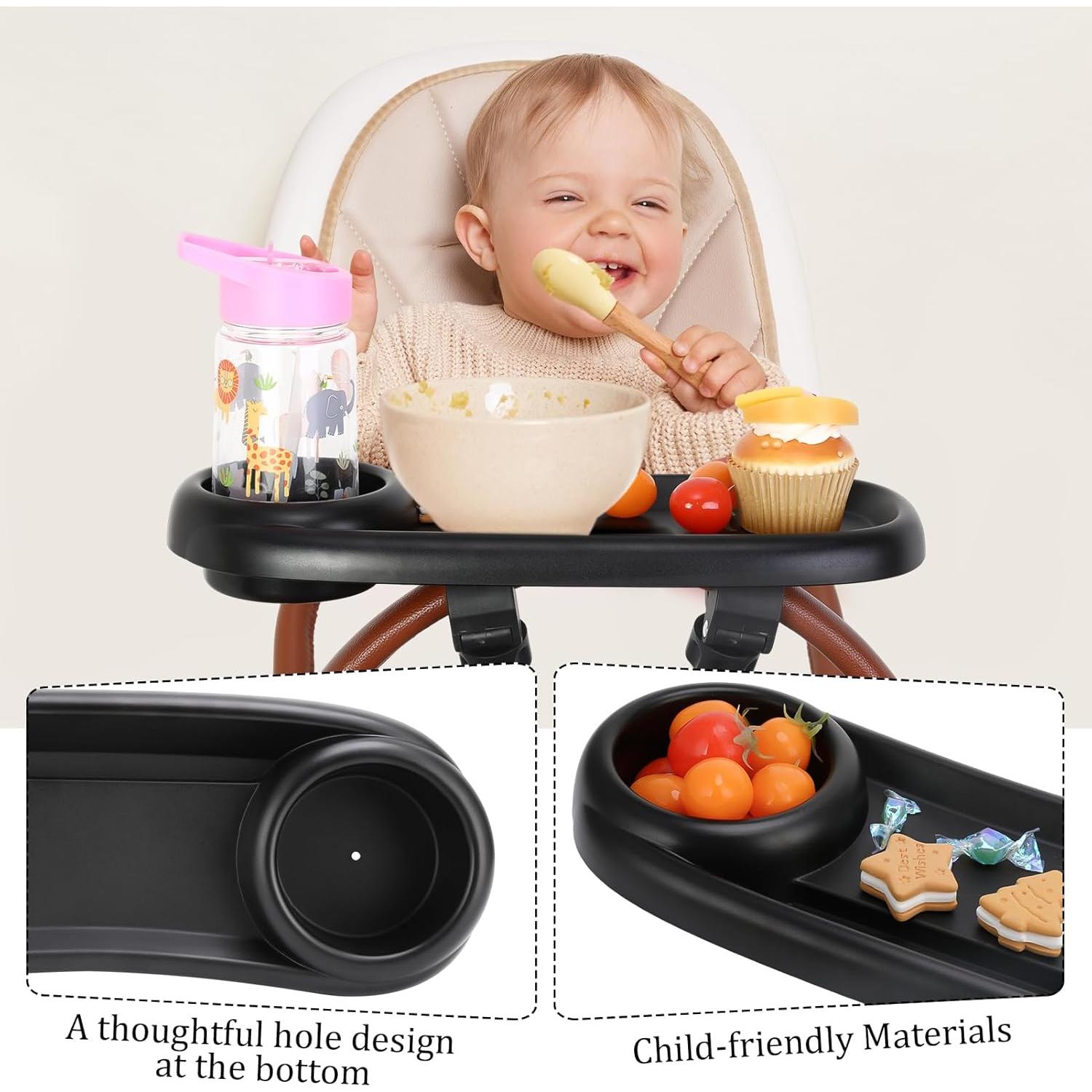 Bandeja para bocadillos de cochecito Guiqulai 3 en 1 con soporte