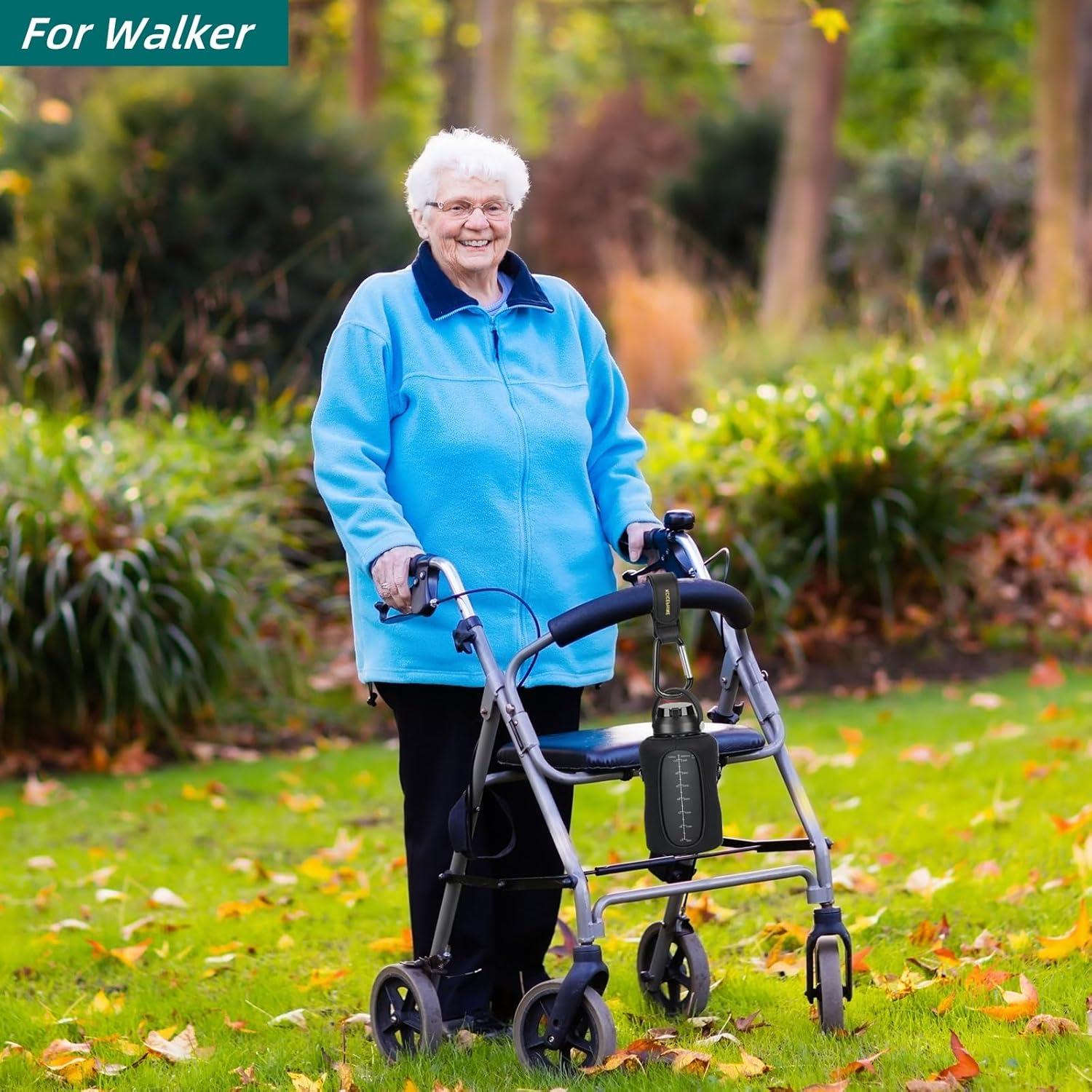 Ganchos para Cochecito de Bebé - 2 Piezas Ajustables Negro