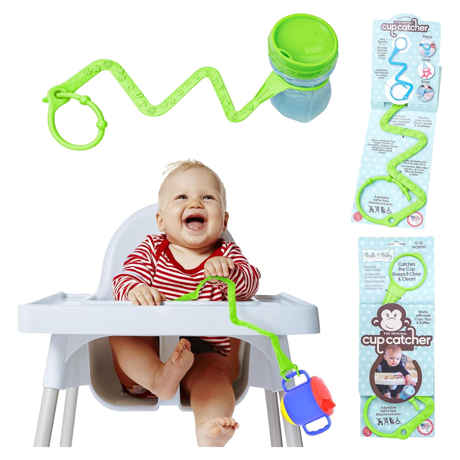 Brilli Baby Cup Catcher Correa de Seguridad Verde Lima