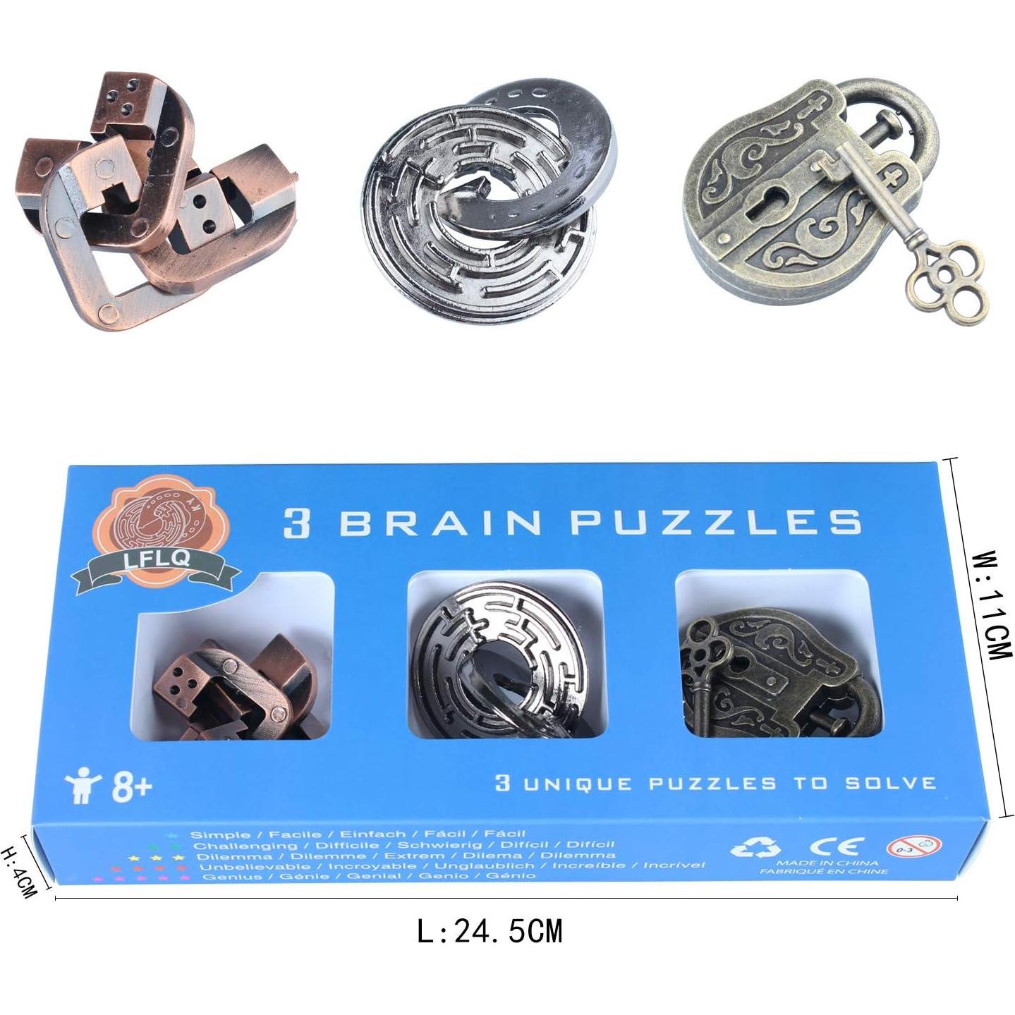 Rompecabezas de Sopa de Letras Long Fa Azul 19.8x9.9cm