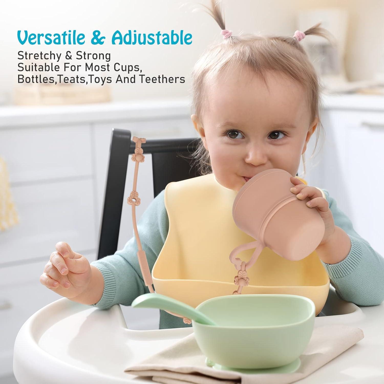 Correas de Seguridad para Juguetes Bebé Silicona 4 Piezas