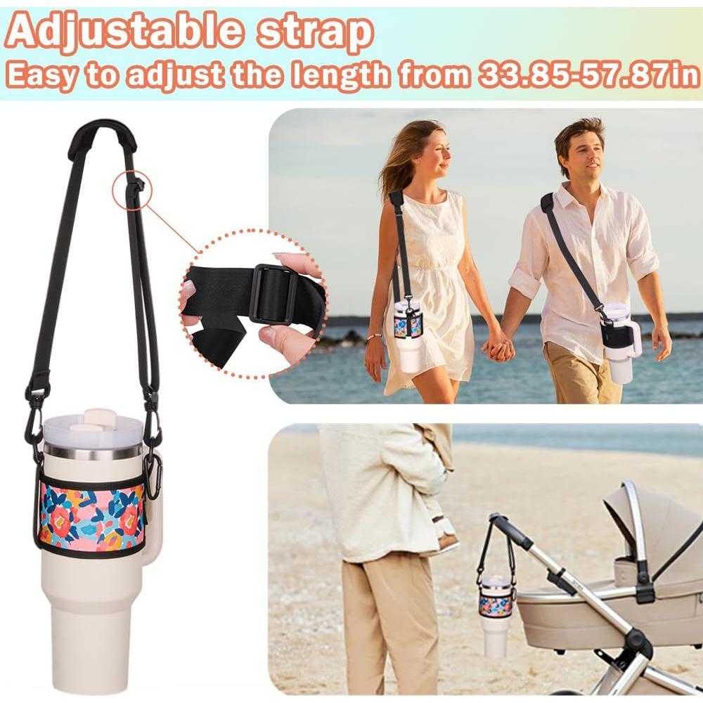 Soporte para Botellas de Agua LUCKINEE con Correa Ajustable 30-40 oz