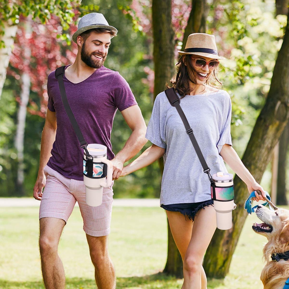 Soporte para Botellas de Agua LUCKINEE con Correa Ajustable 30-40 oz