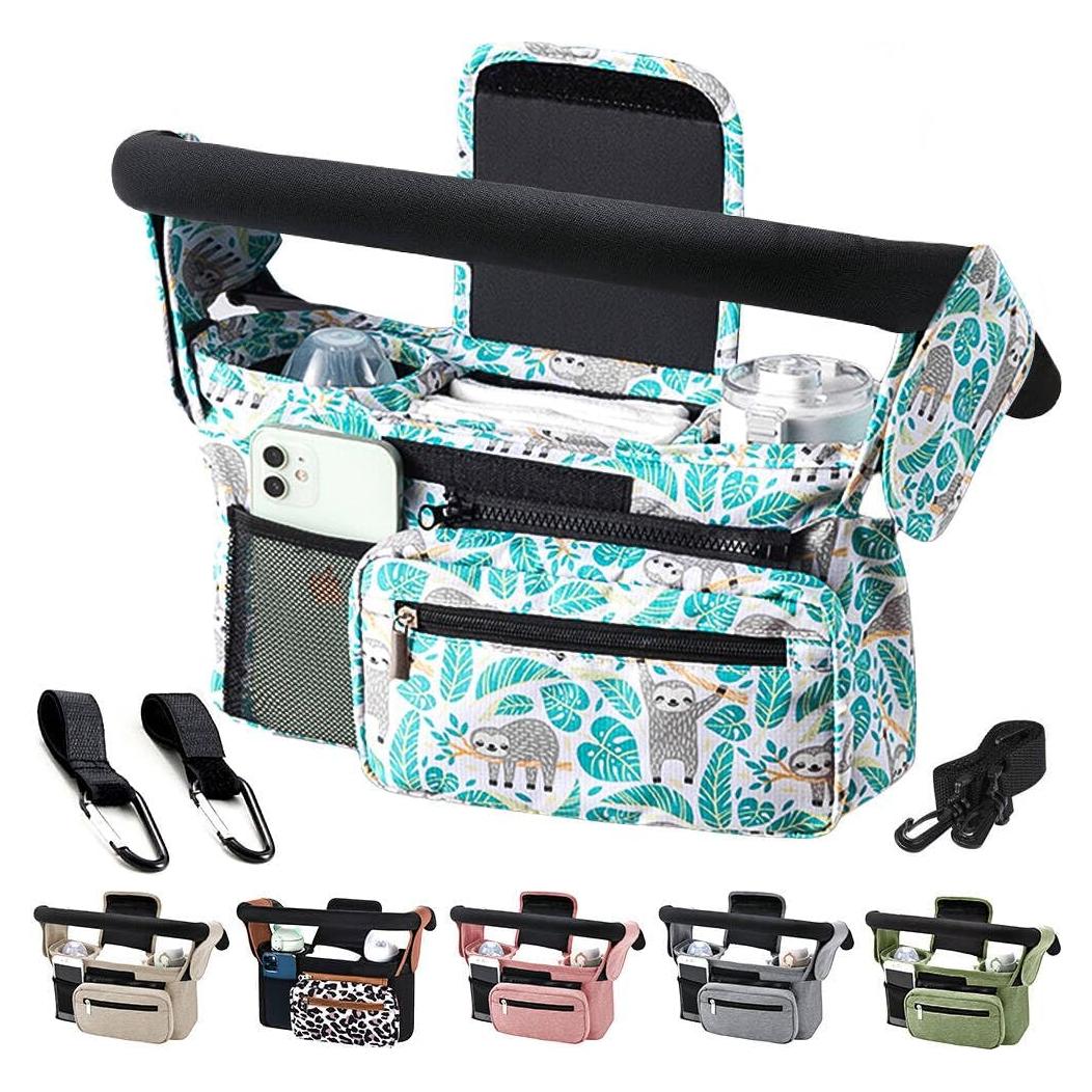 Organizador de Cochecito de Bebé KLERICER Universal con 2 Portavasos